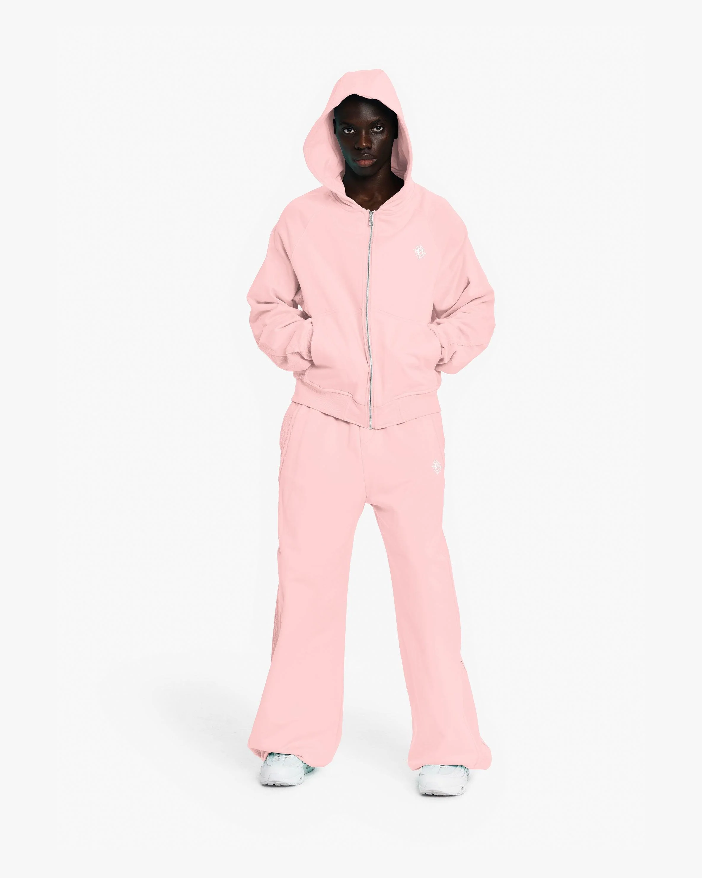 INSIDE OUT ZIP HOODIE PINK (OLD SIZING) - Image 9