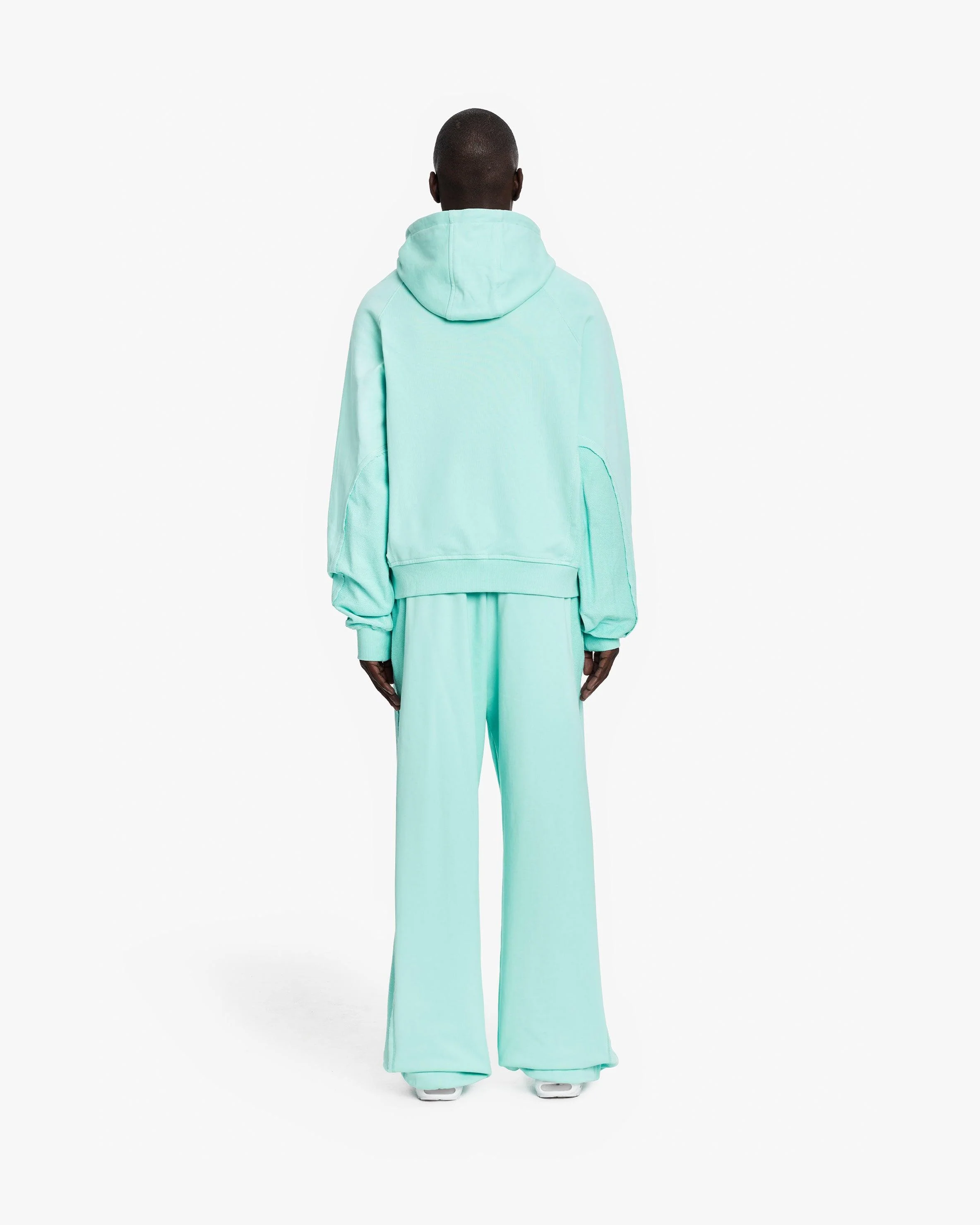 INSIDE OUT ZIP HOODIE TURQUOISE - Image 6
