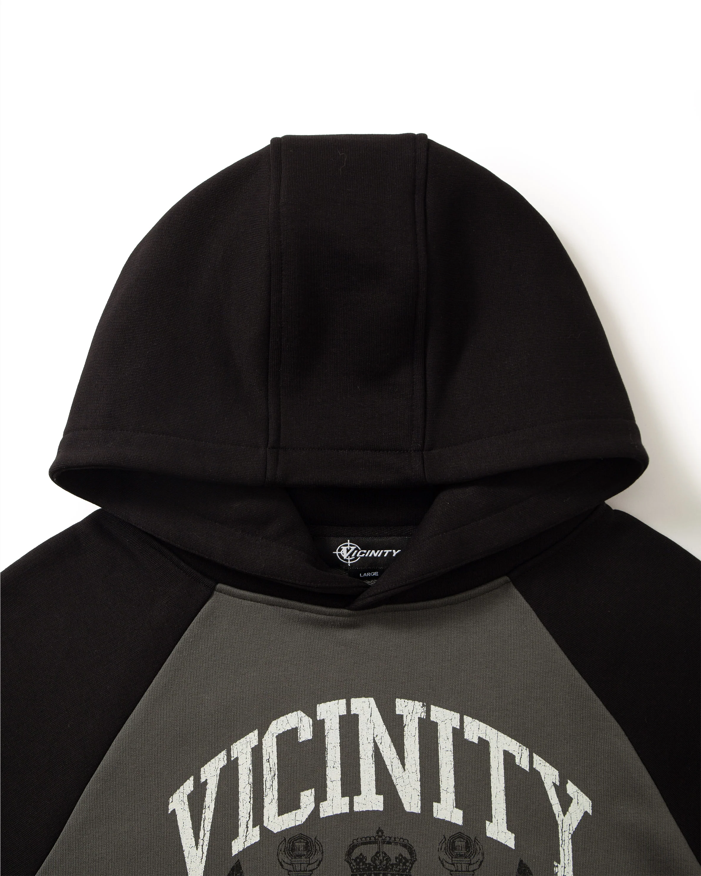 INSTITUTE HOODIE GREY/BLACK - Image 11