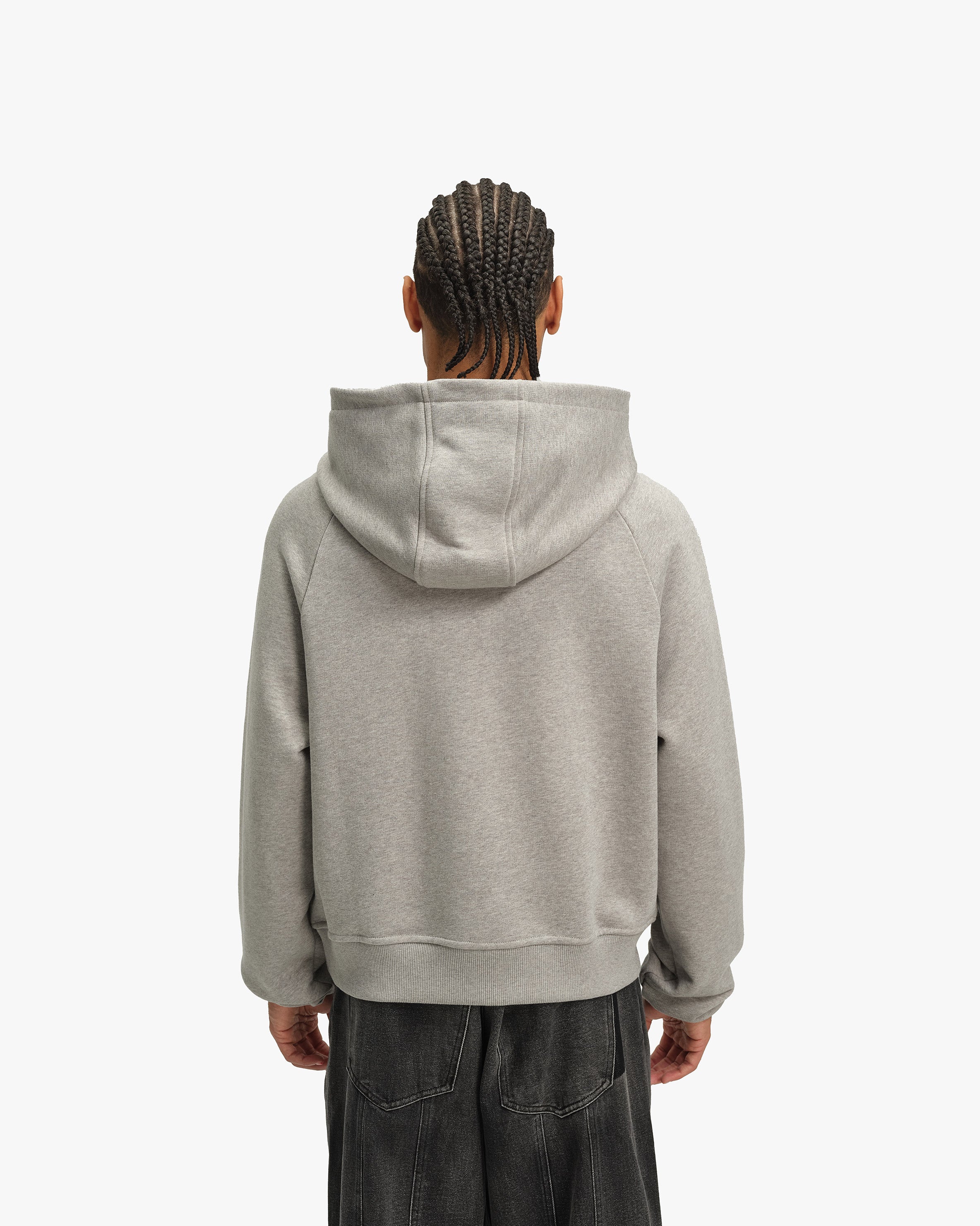 INSTITUTE HOODIE GREY MELANGE - Image 6