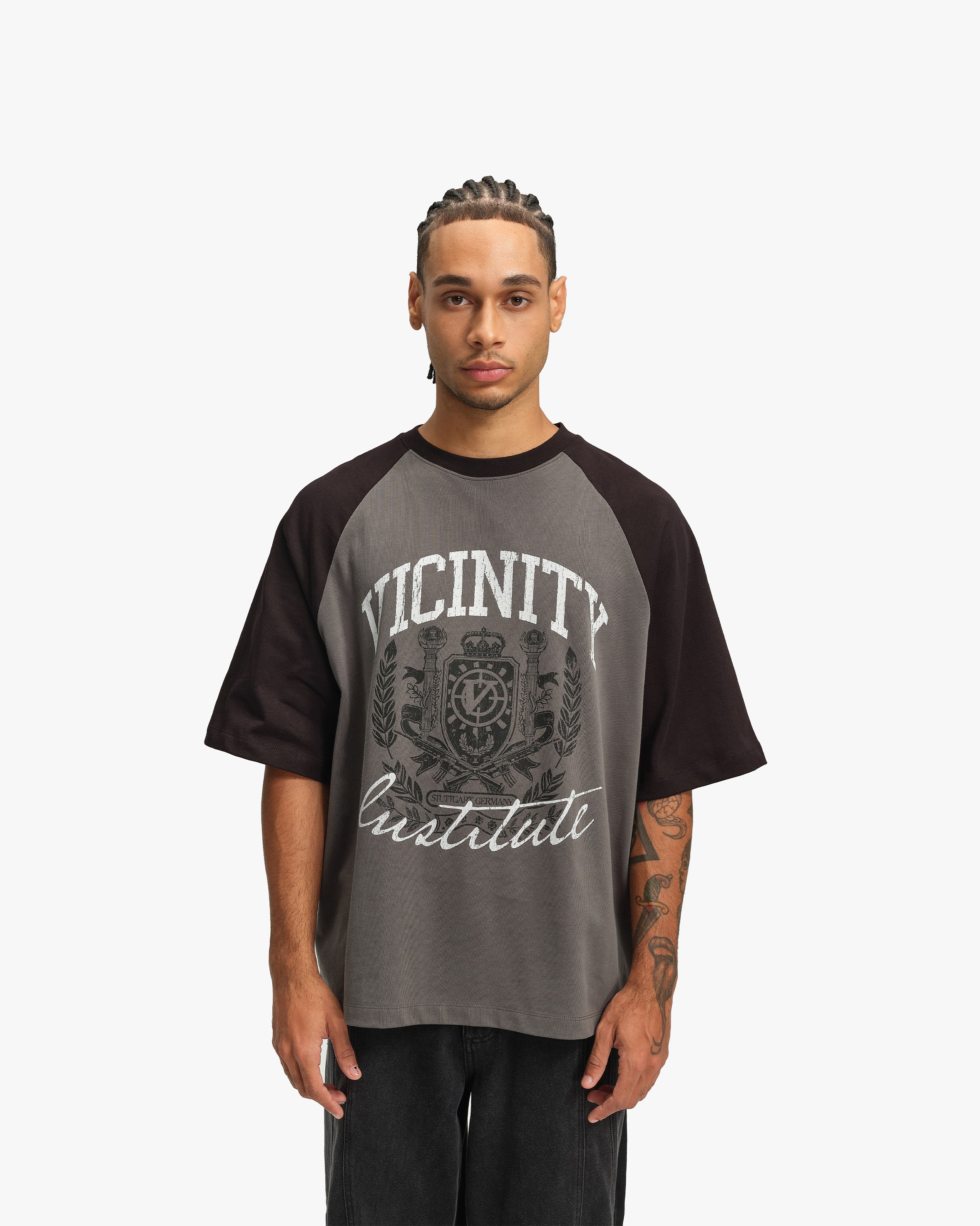 INSTITUTE TEE GREY/BLACK - Image 2