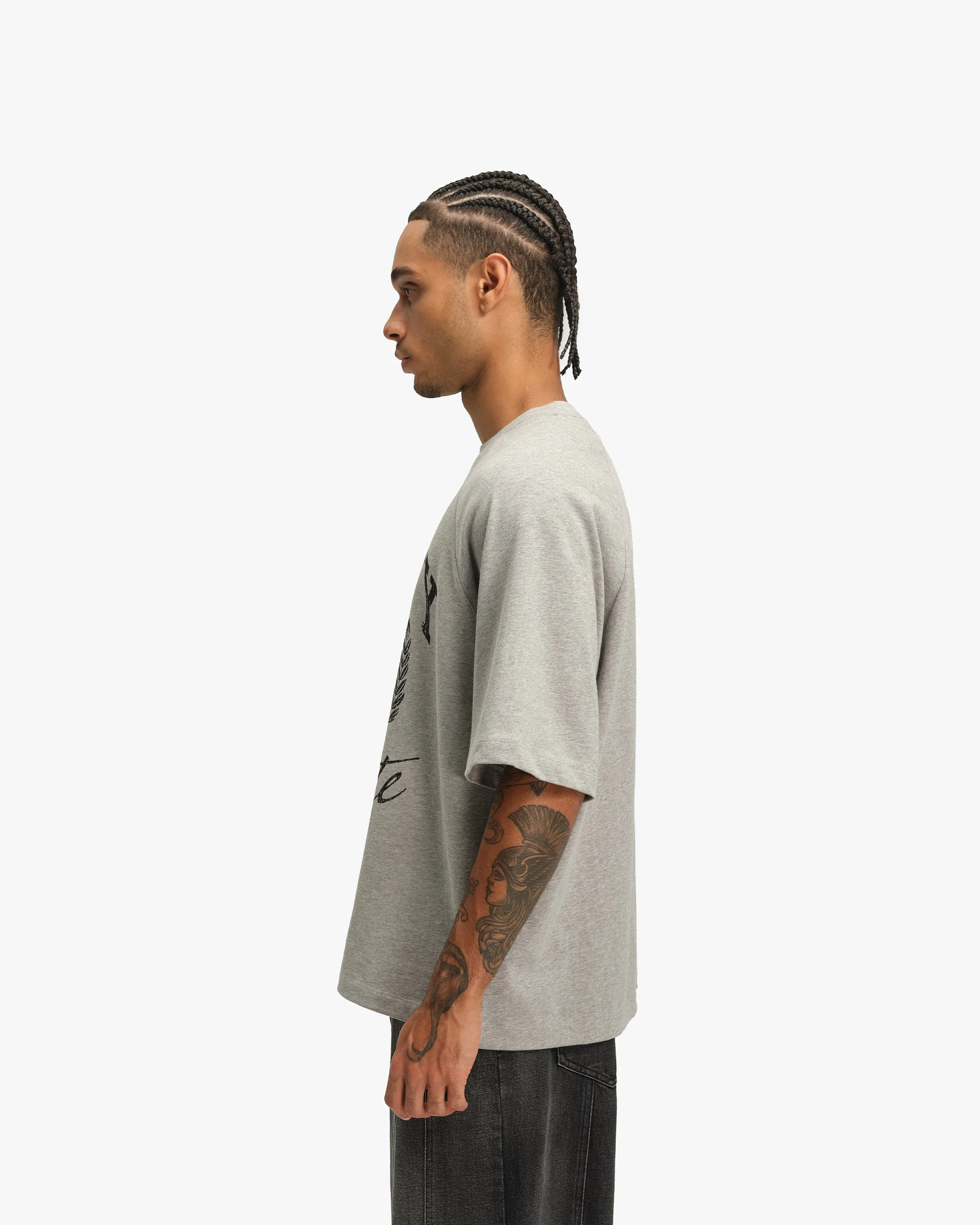 INSTITUTE TEE GREY MELANGE - Image 5