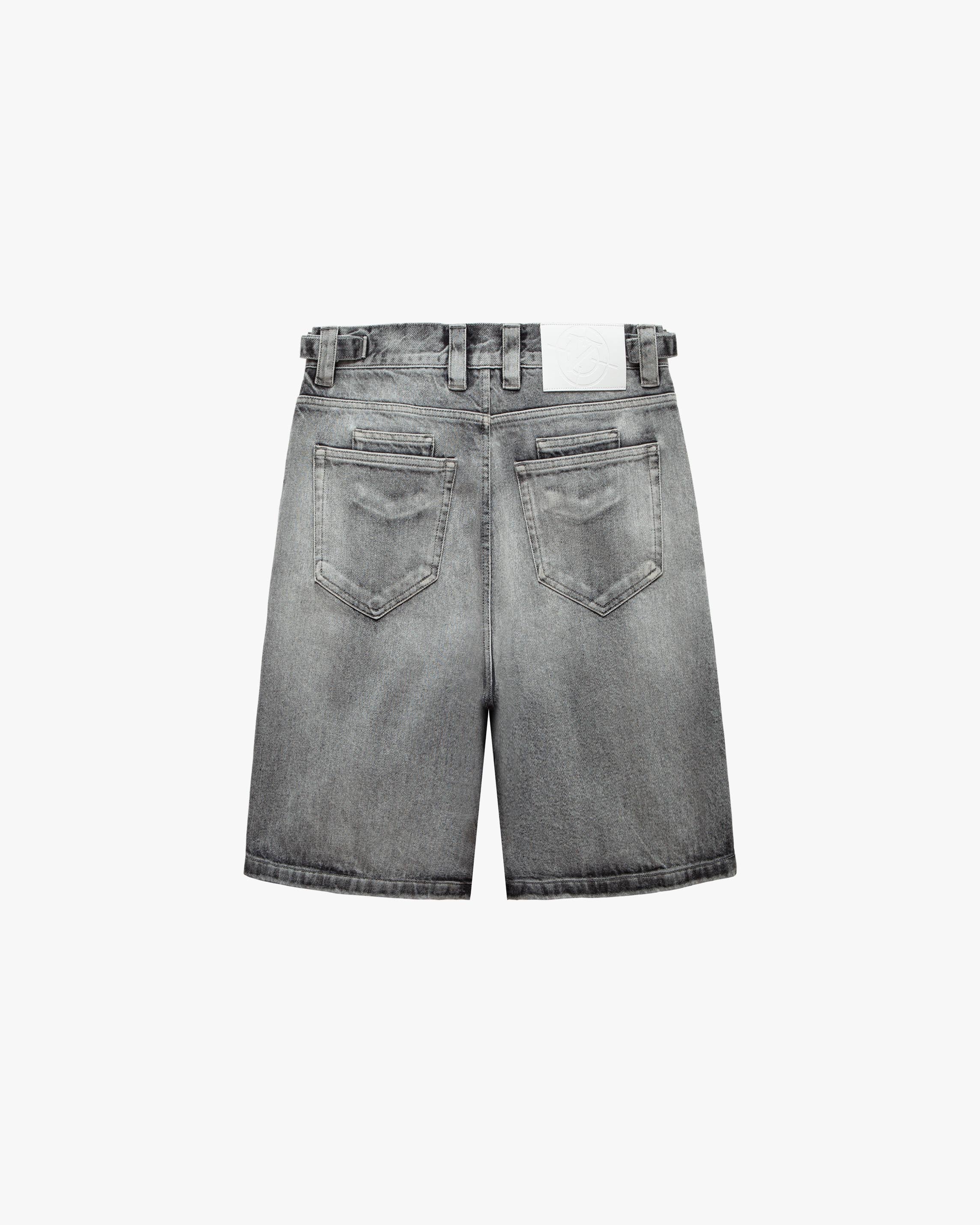 IVORY DENIM JORTS - Image 3