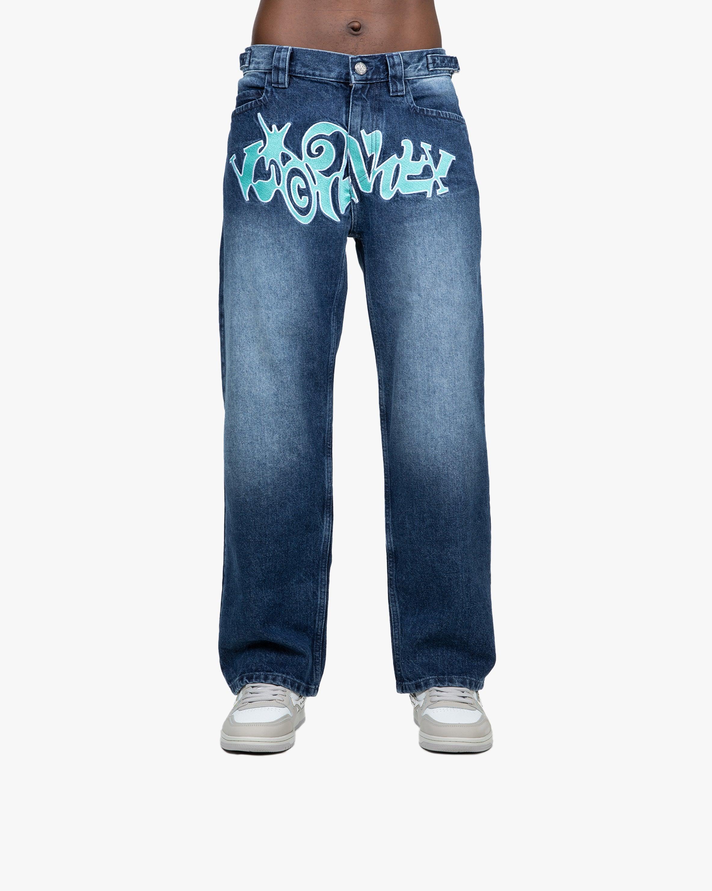 HAVOC DENIM DARK BLUE / TURQUOISE - Image 2
