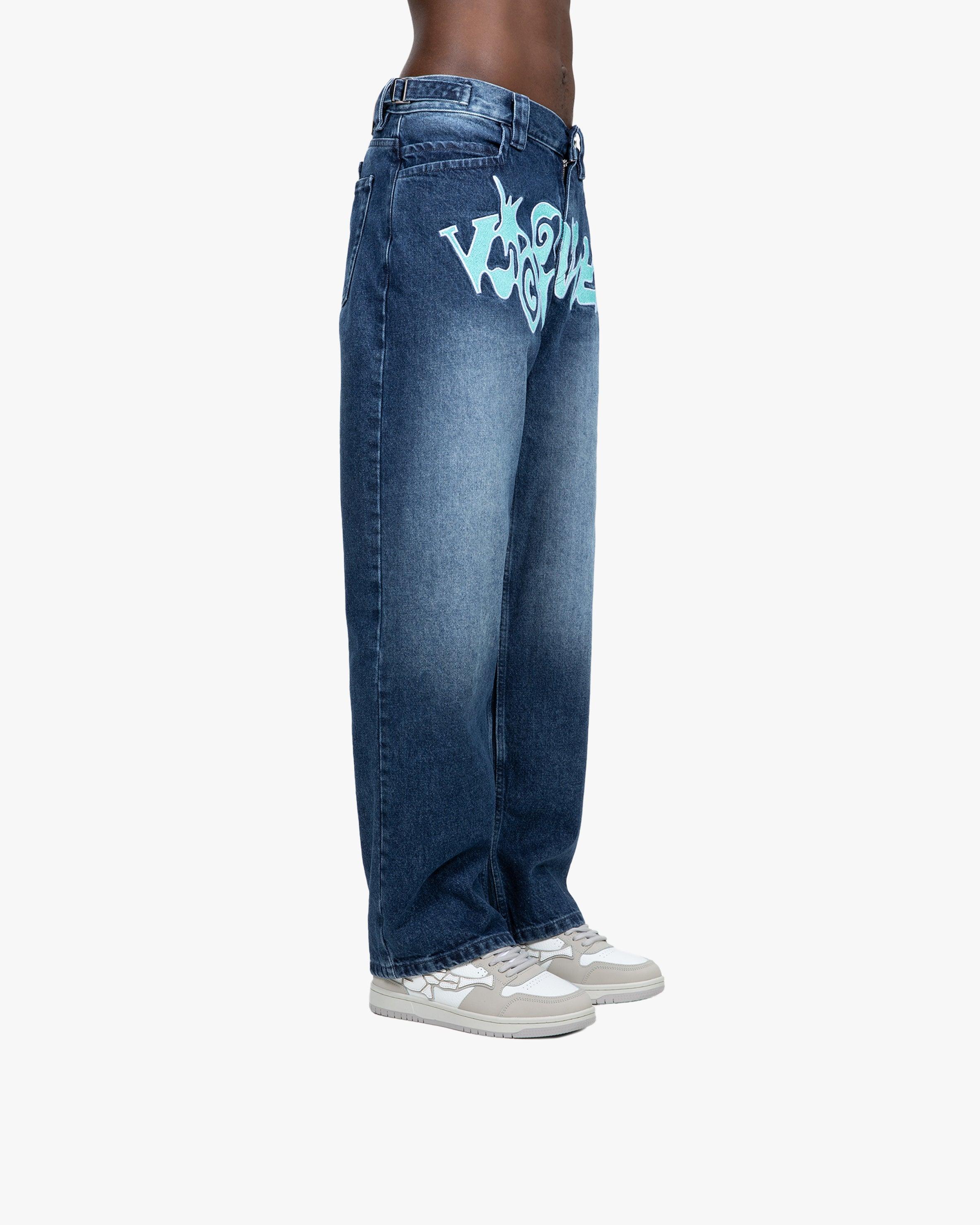 HAVOC DENIM DARK BLUE / TURQUOISE - Image 3