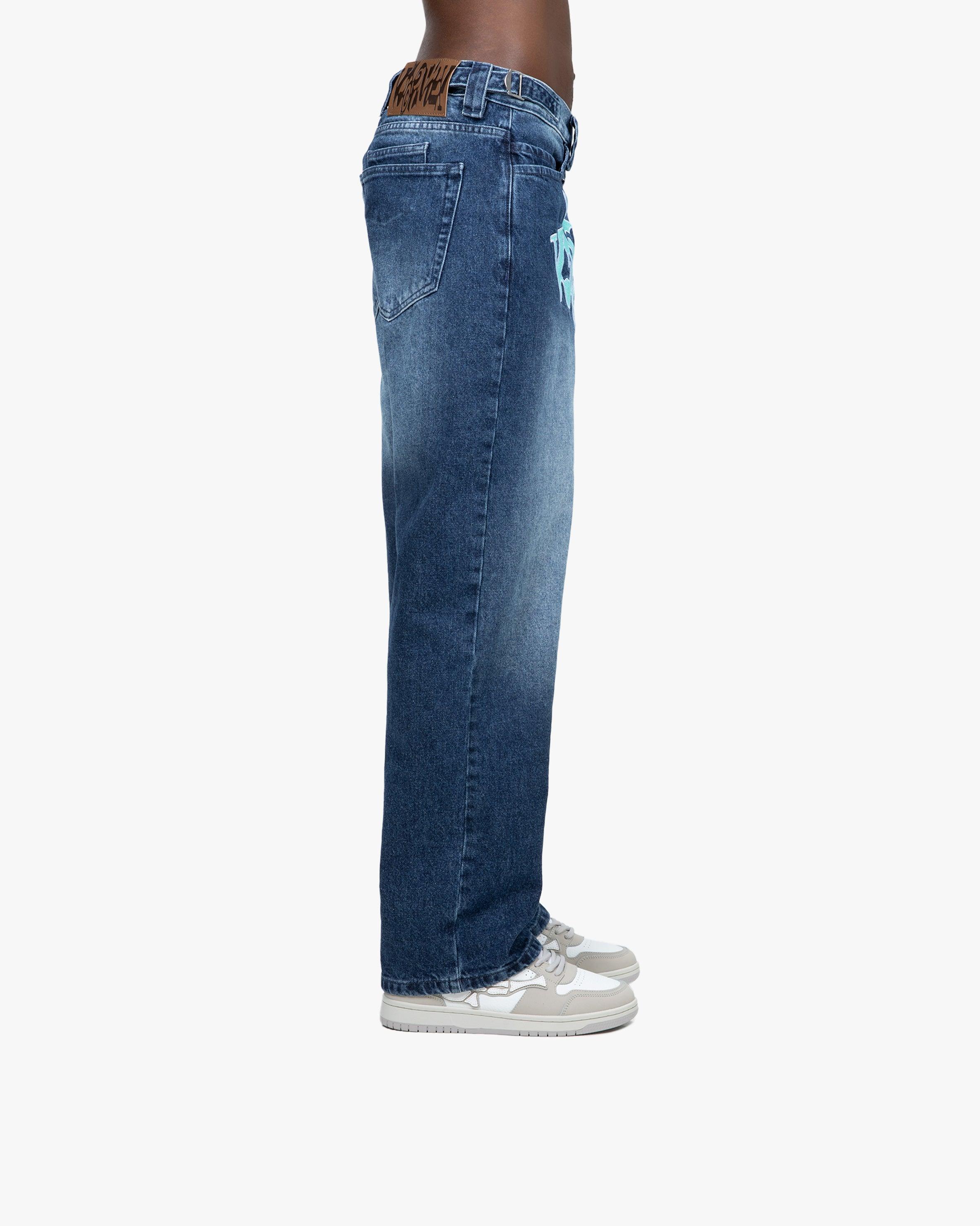 HAVOC DENIM DARK BLUE / TURQUOISE - Image 4