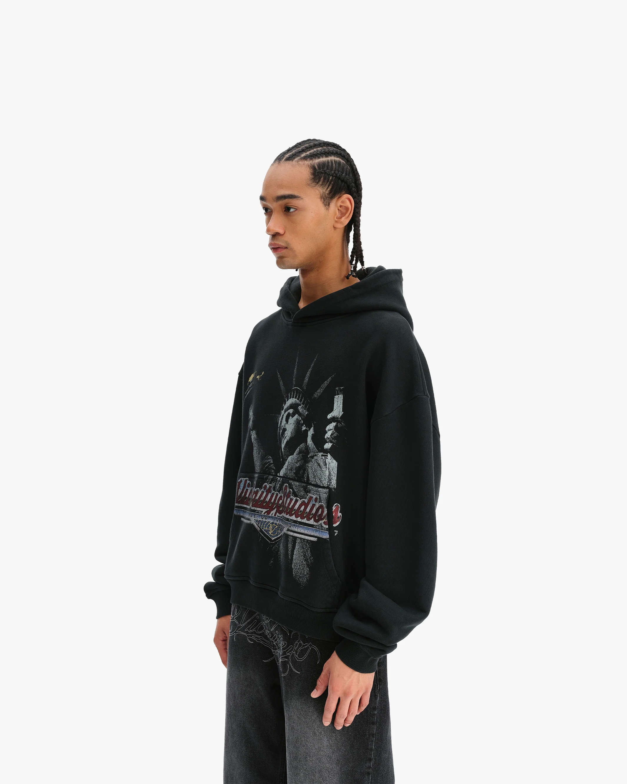 LADY LIBERTY HOODIE VINTAGE WASH - Image 3