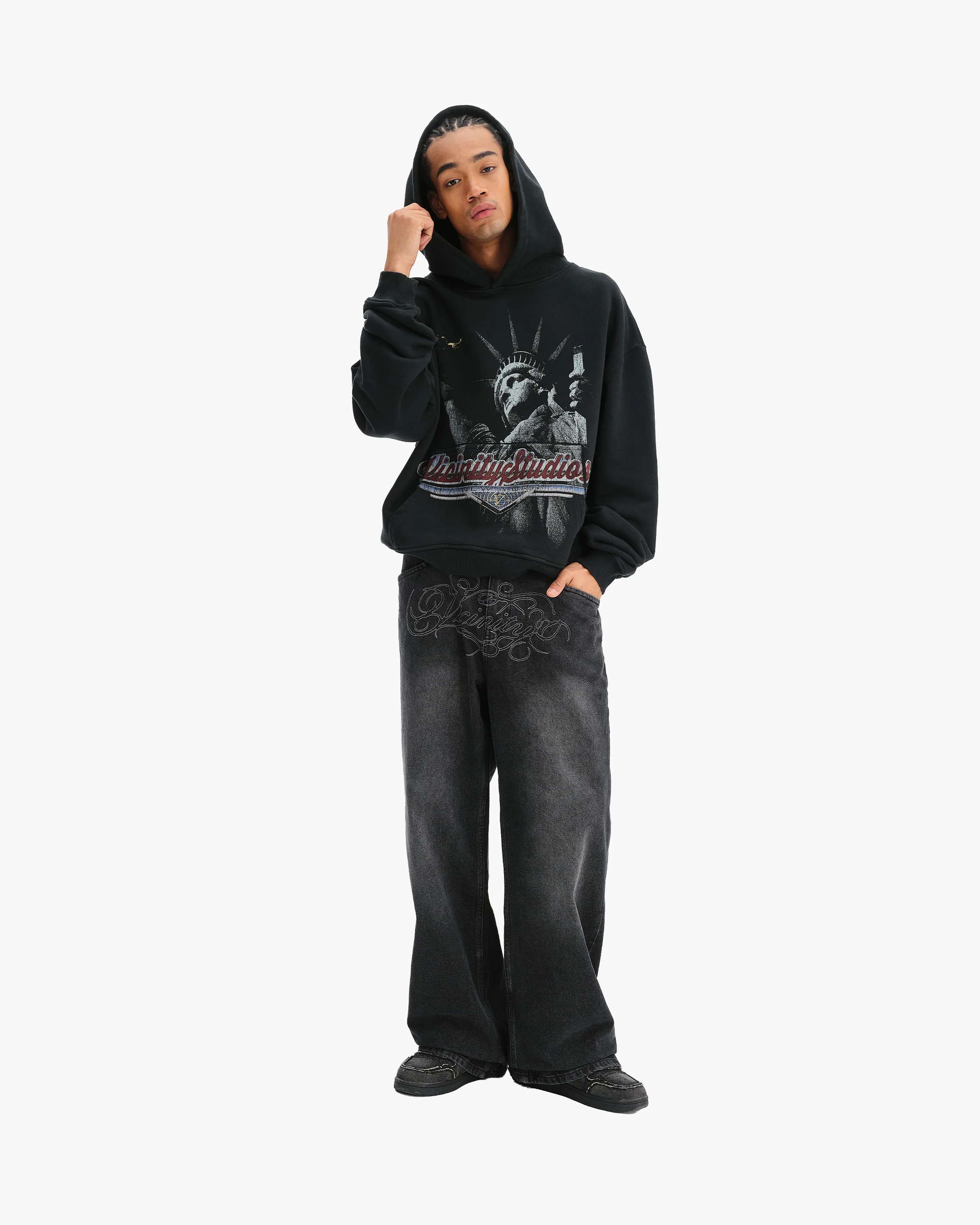 LADY LIBERTY HOODIE VINTAGE WASH - Image 7