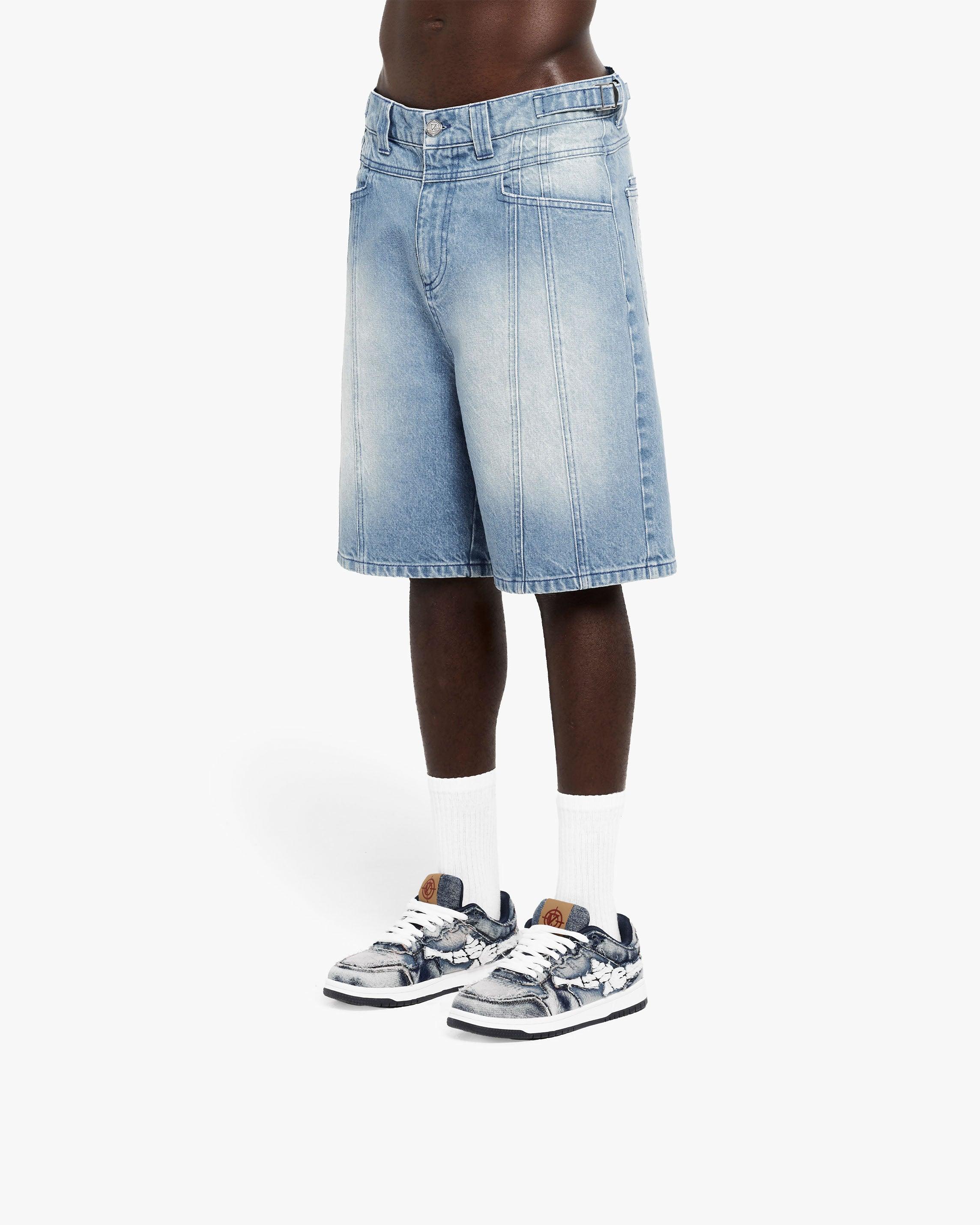 V-LOGO LIGHT BLUE JORTS - Image 6