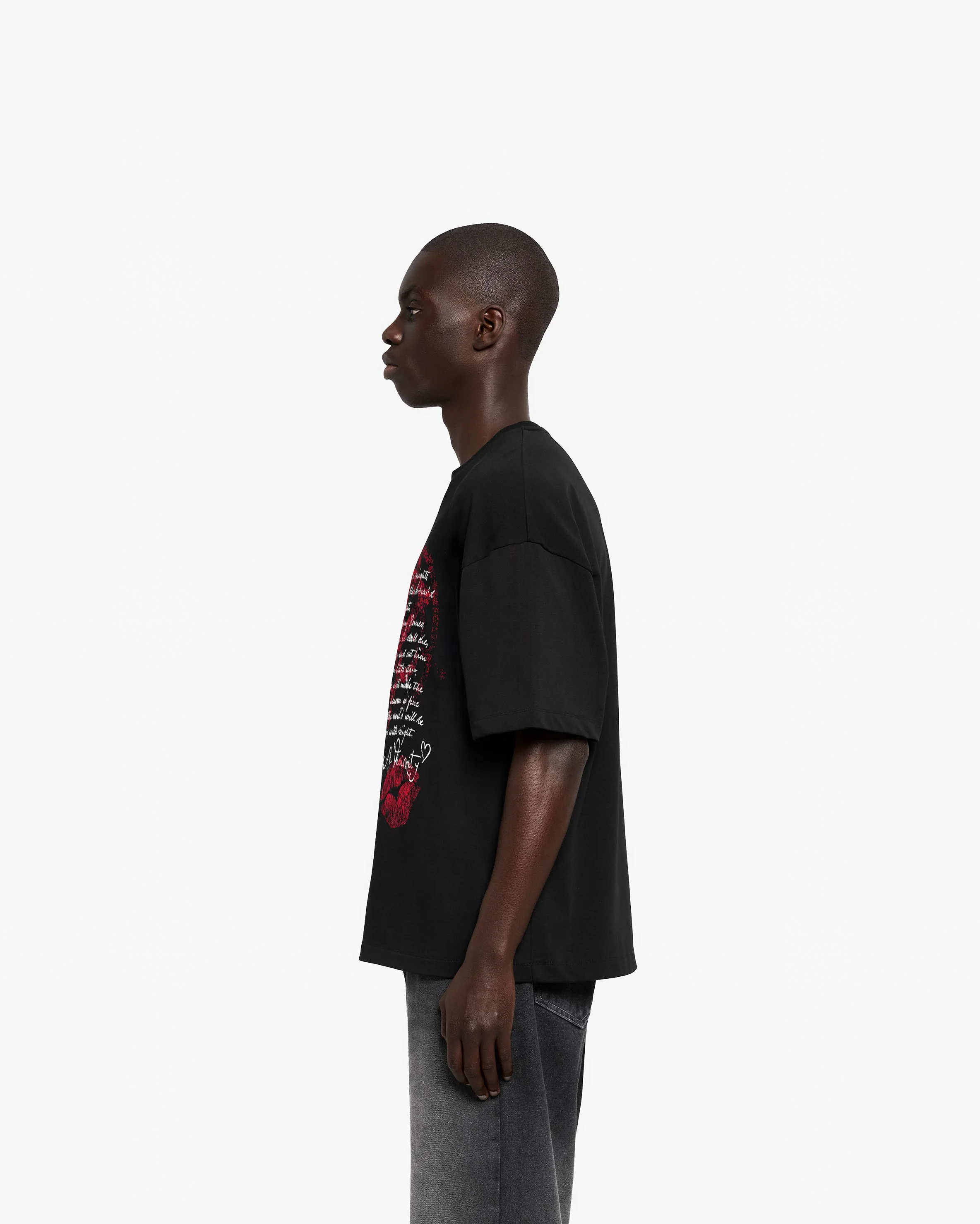 LOVE LETTER TEE BLACK - Image 4