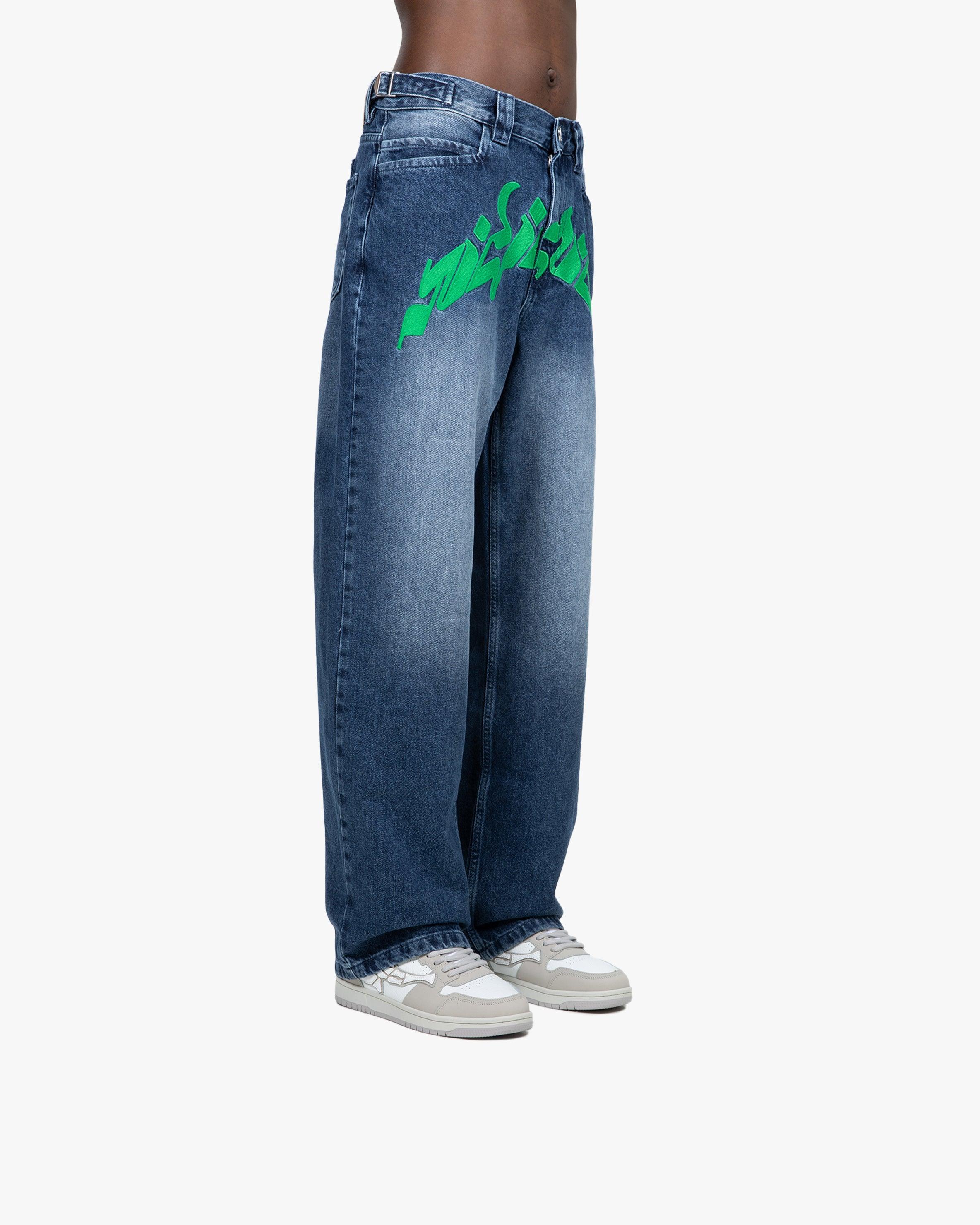 MIRAGE DENIM DARK BLUE / GREEN - Image 3