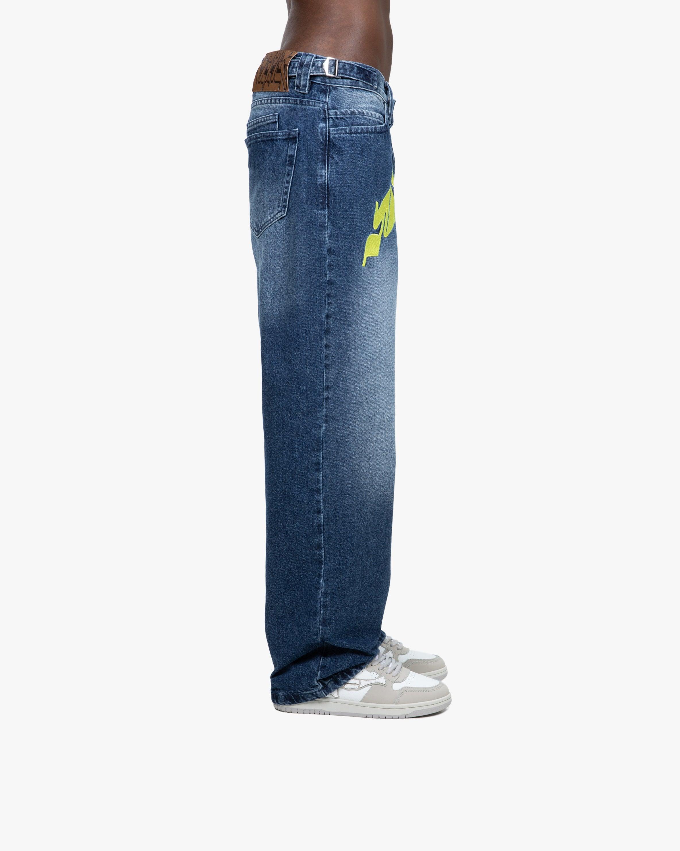 MIRAGE DENIM DARK BLUE / YELLOW - Image 4