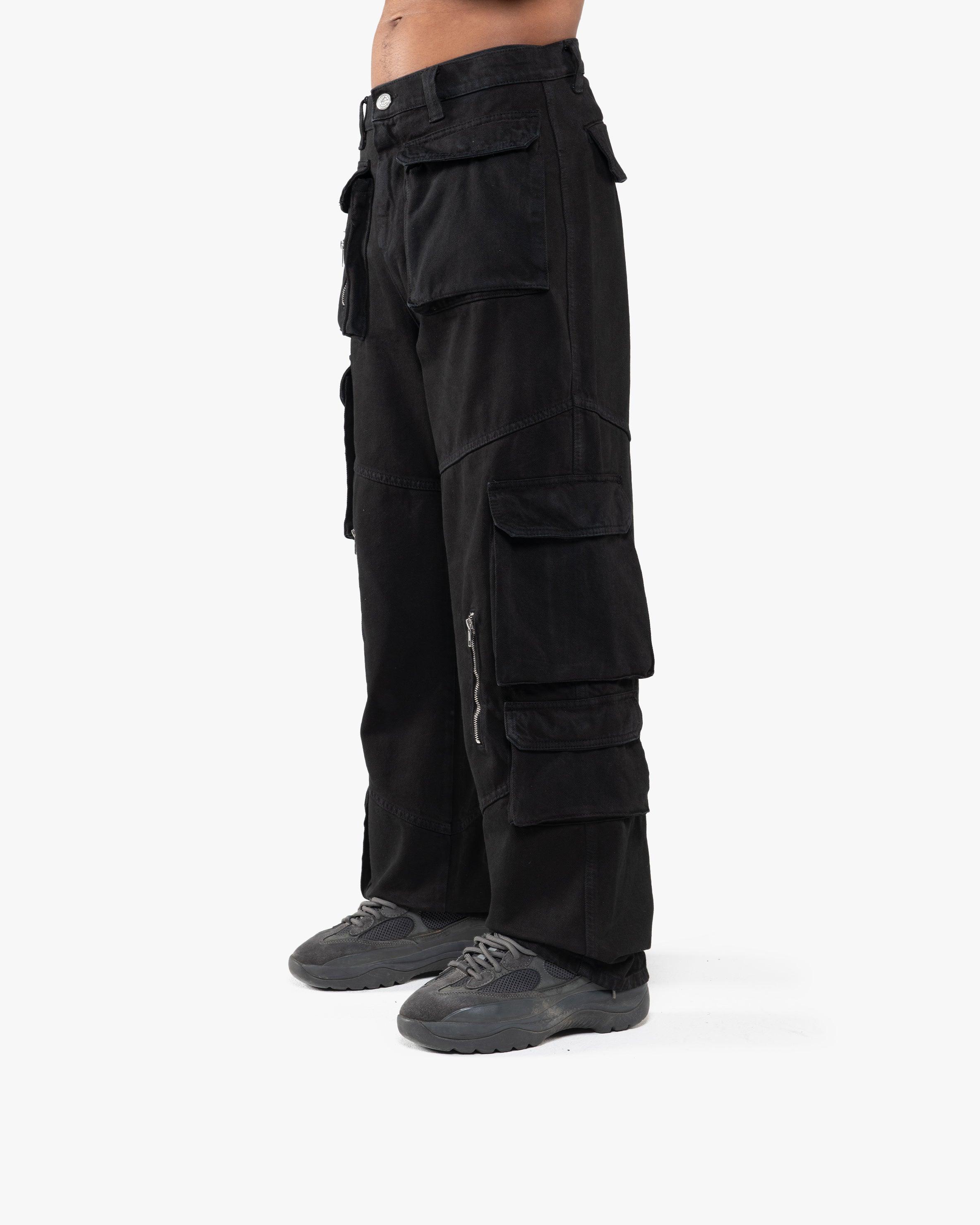 MULTIPOCKET CARGOPANTS BLACK - Image 3