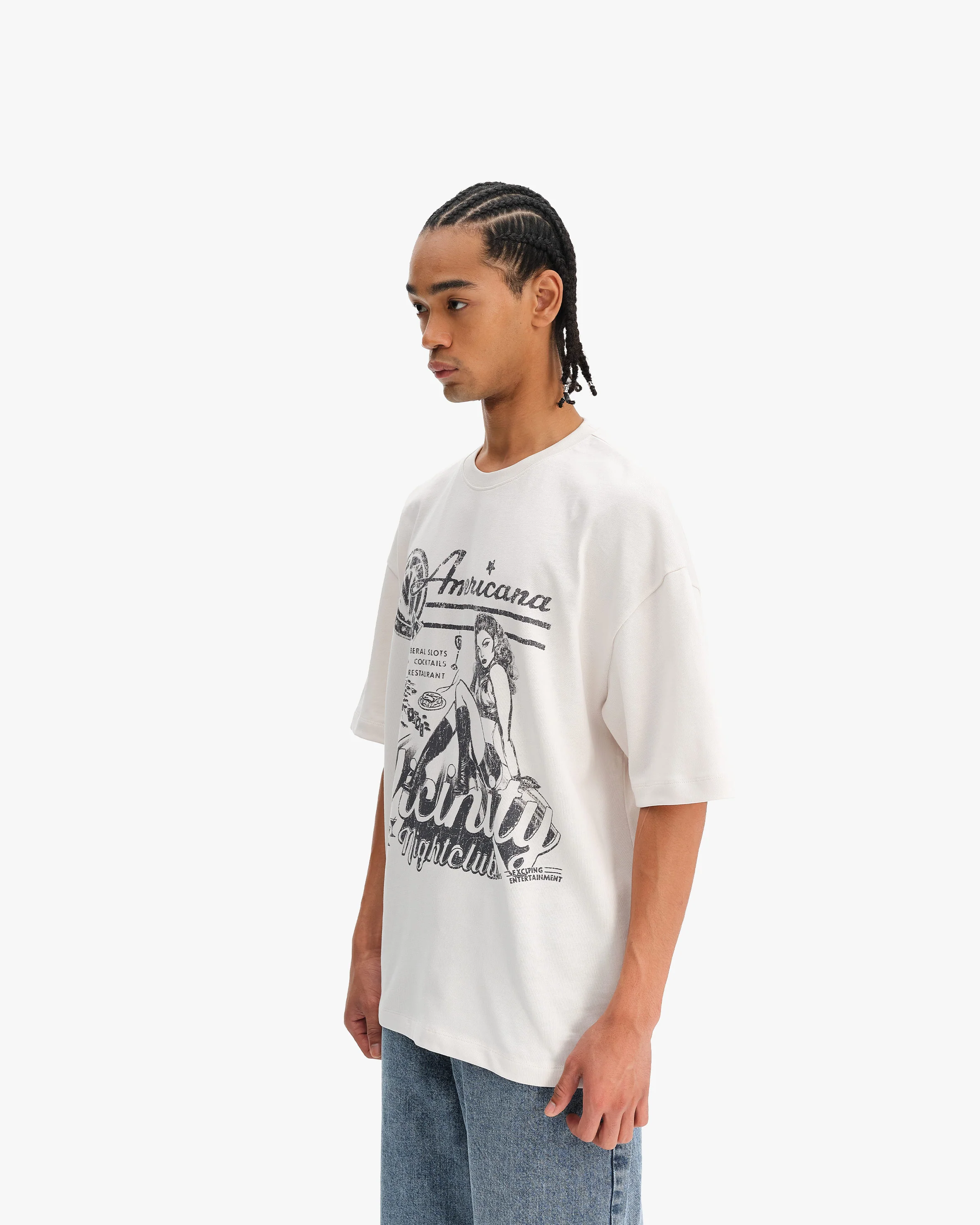 NIGHTCLUB TEE BEIGE - Image 3