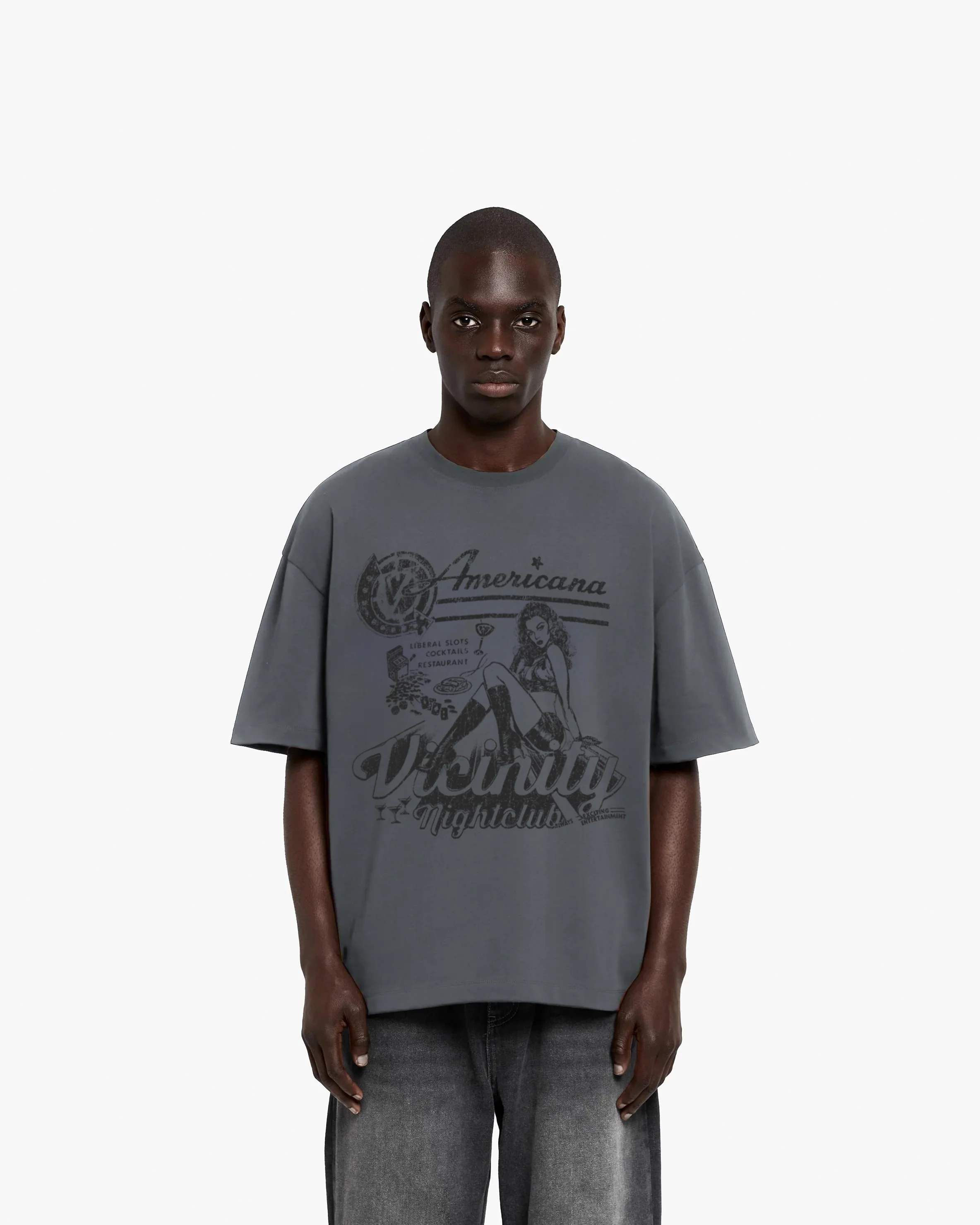 NIGHTCLUB TEE DARK GREY - Image 2
