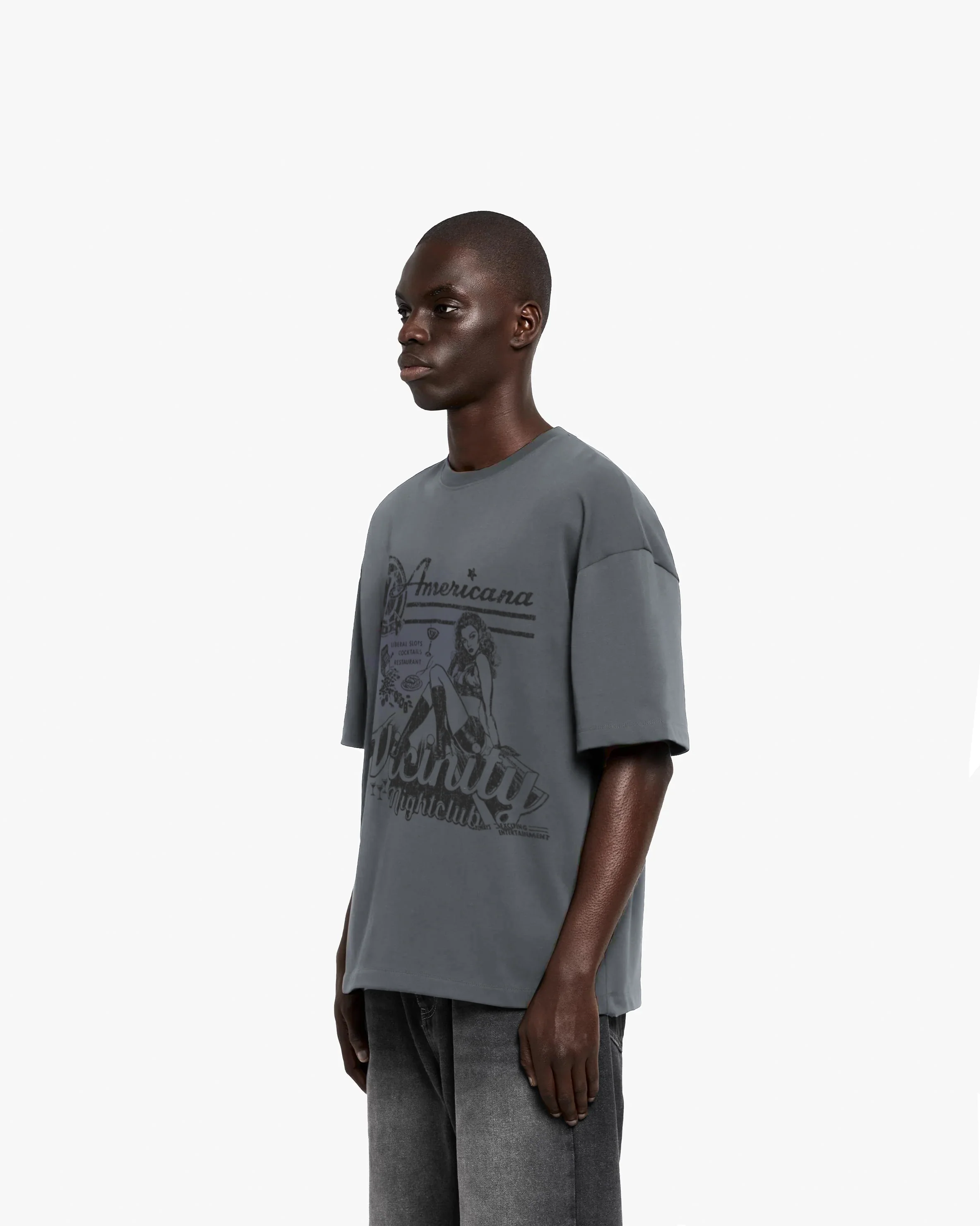 NIGHTCLUB TEE DARK GREY - Image 3