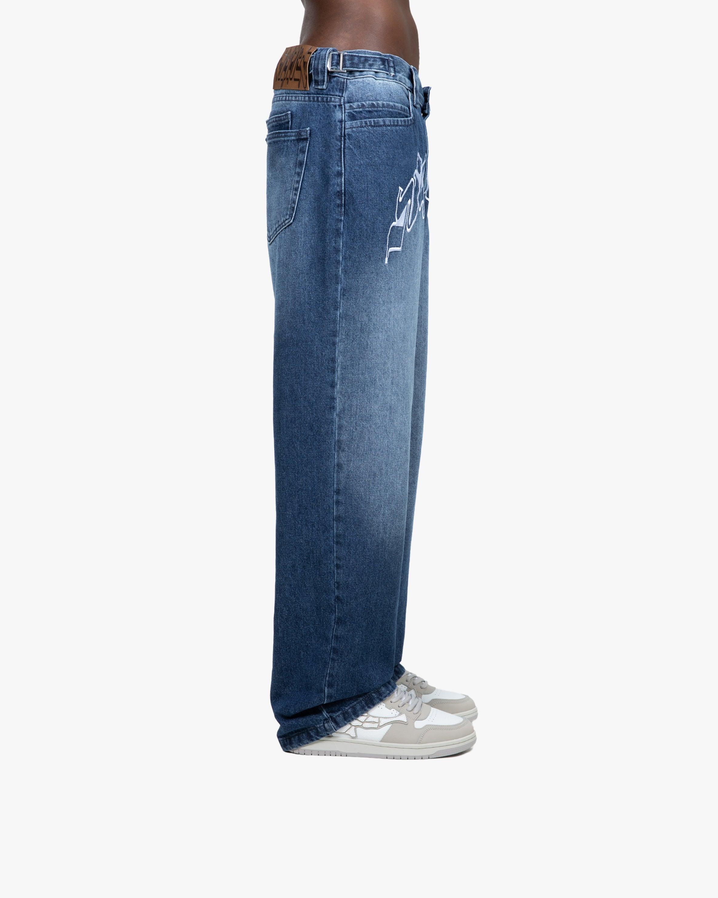 OUTLINED MIRAGE DENIM DARK BLUE / WHITE - Image 4