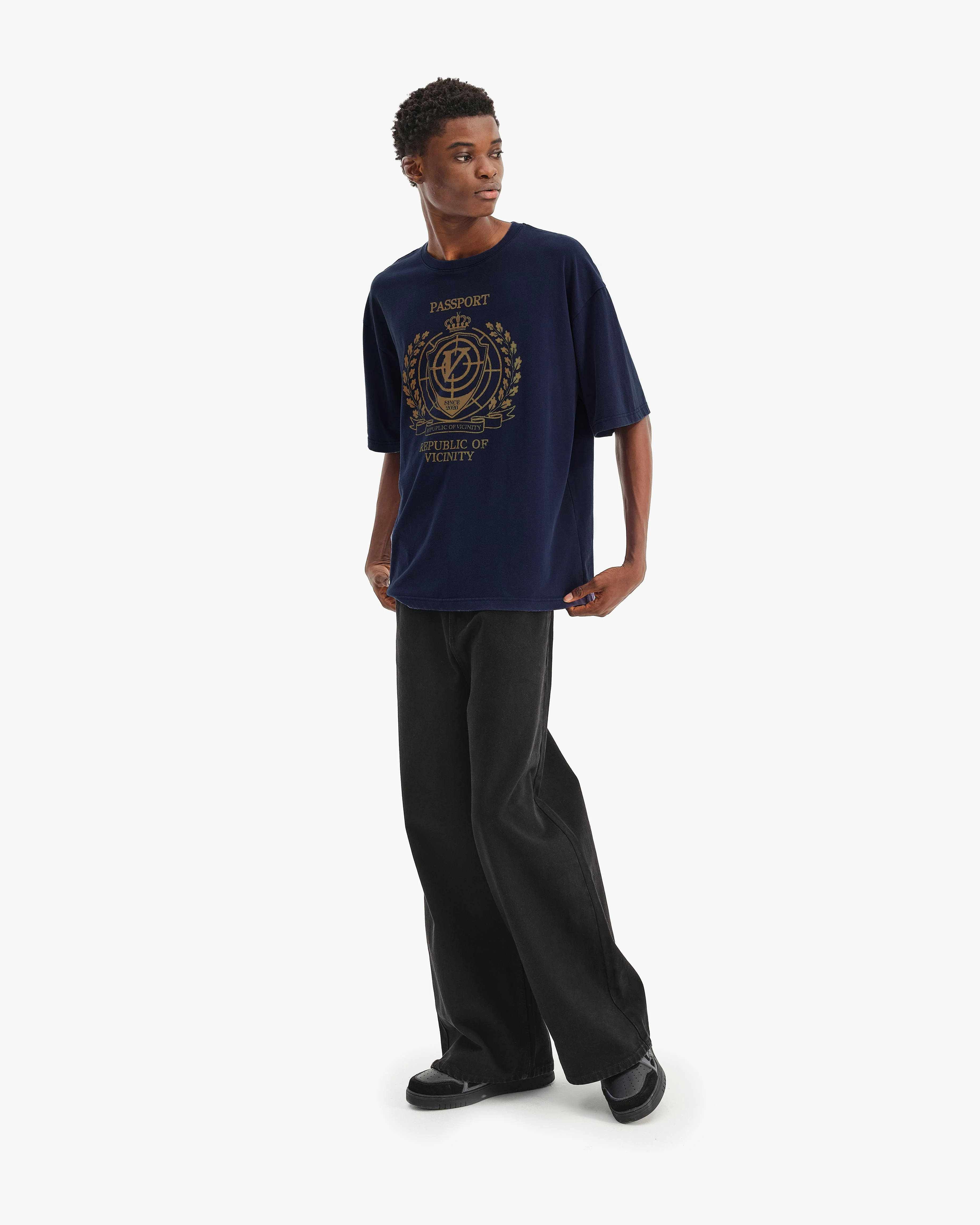 PASSPORT TEE WASHED BLUE - Image 8