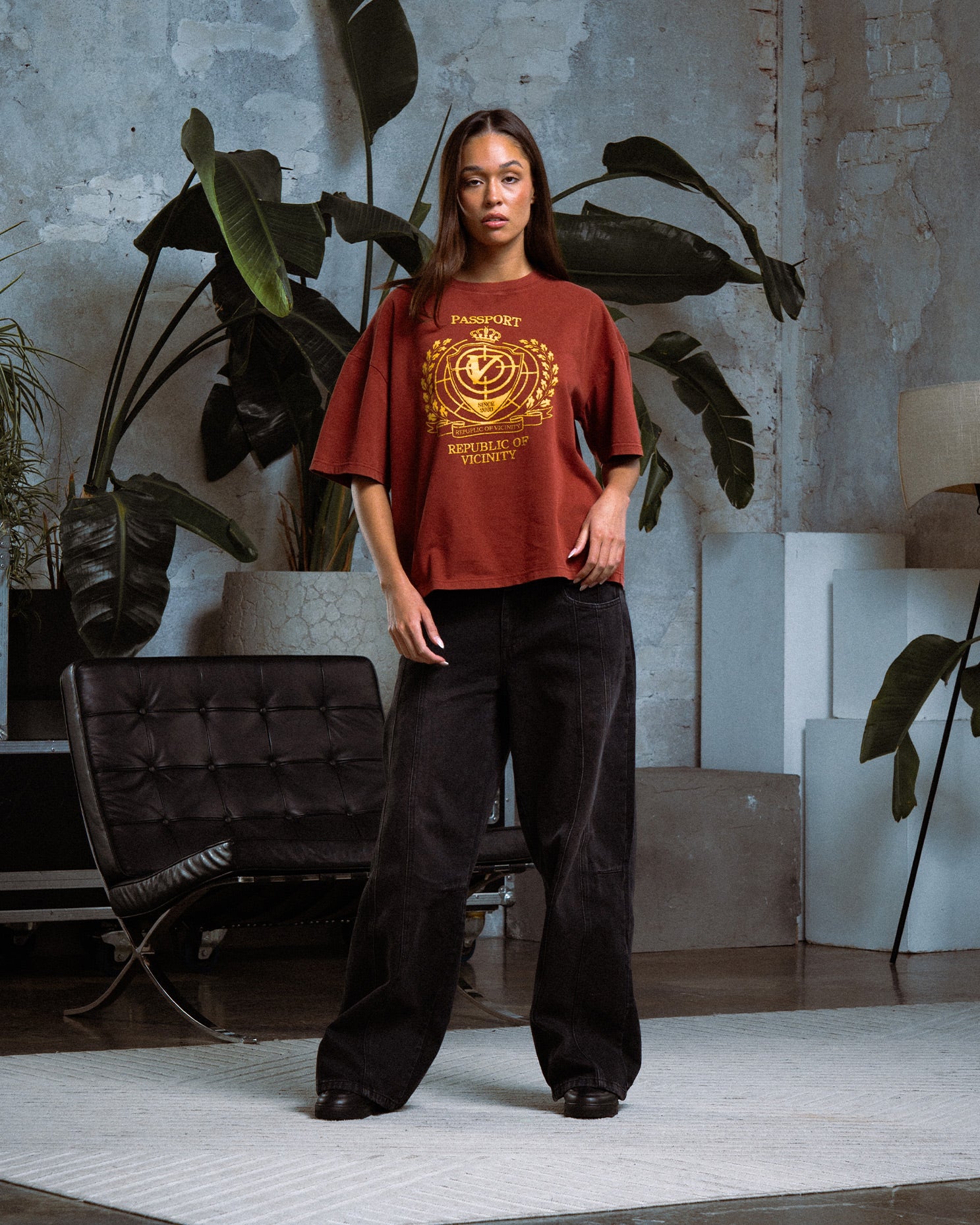 PASSPORT TEE WASHED RED - Image 2