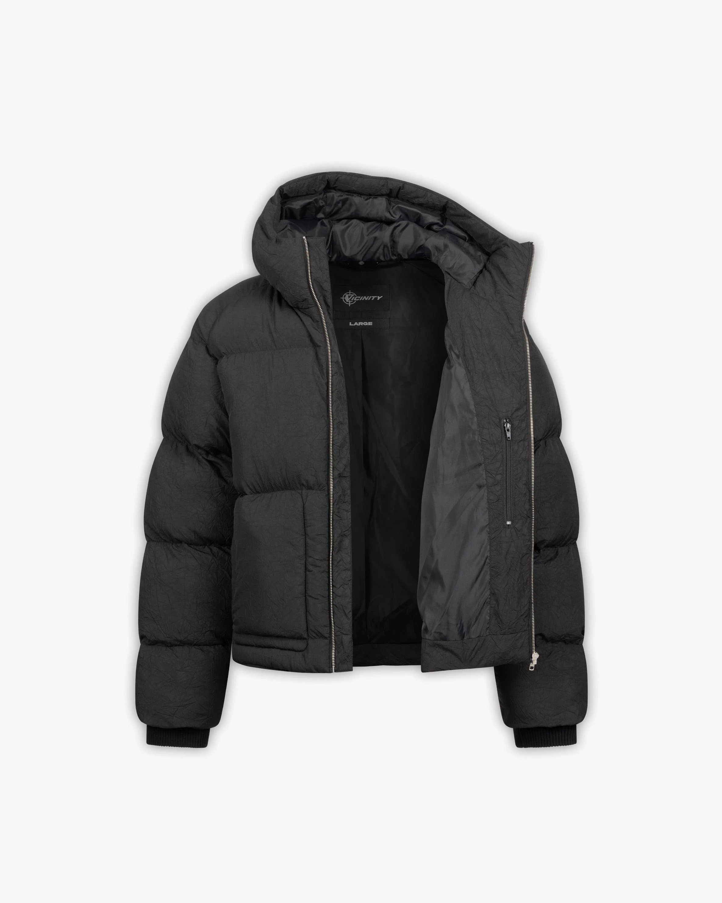 PUFFER JACKET BLACK - Image 10
