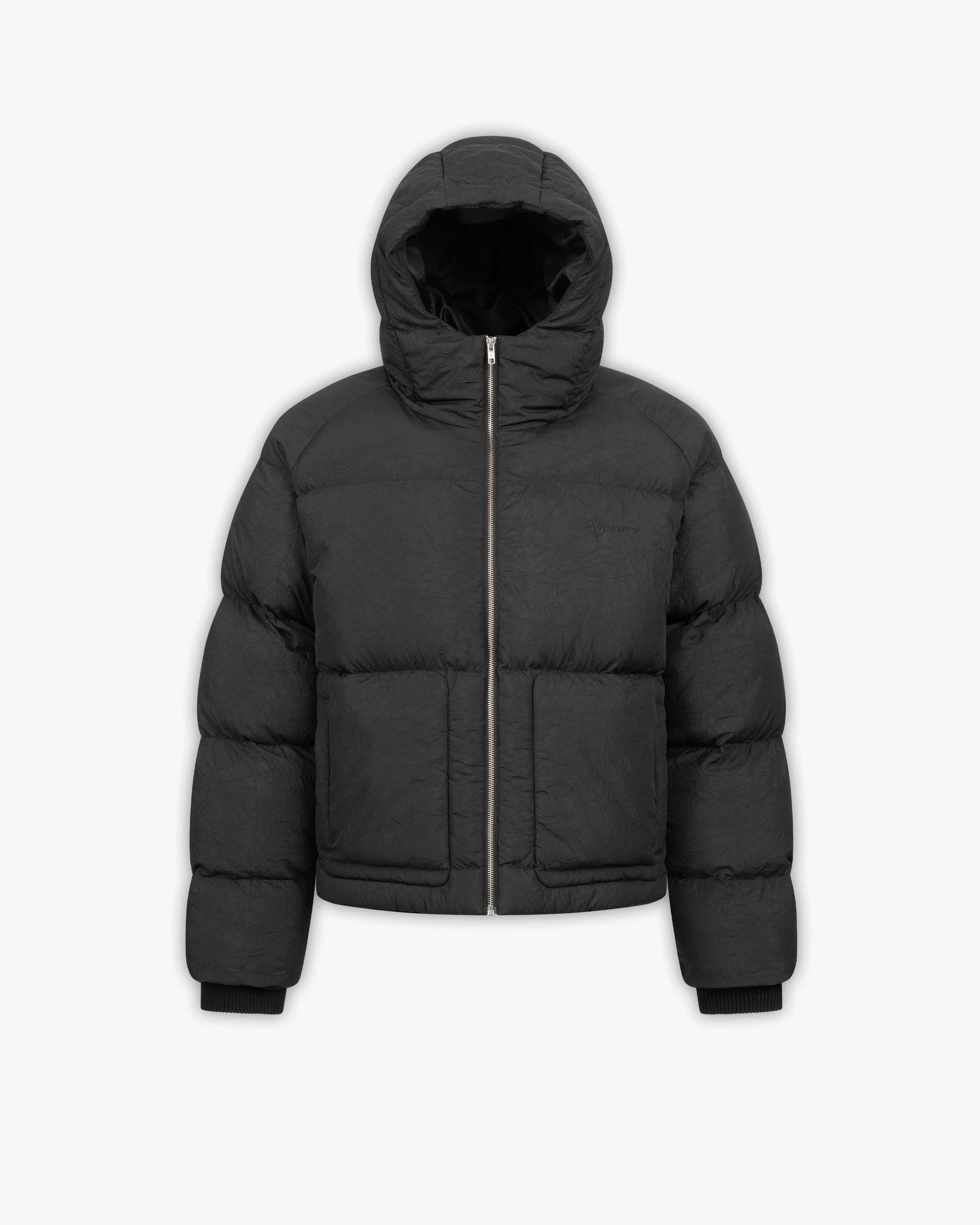 PUFFER JACKET BLACK - Image 4