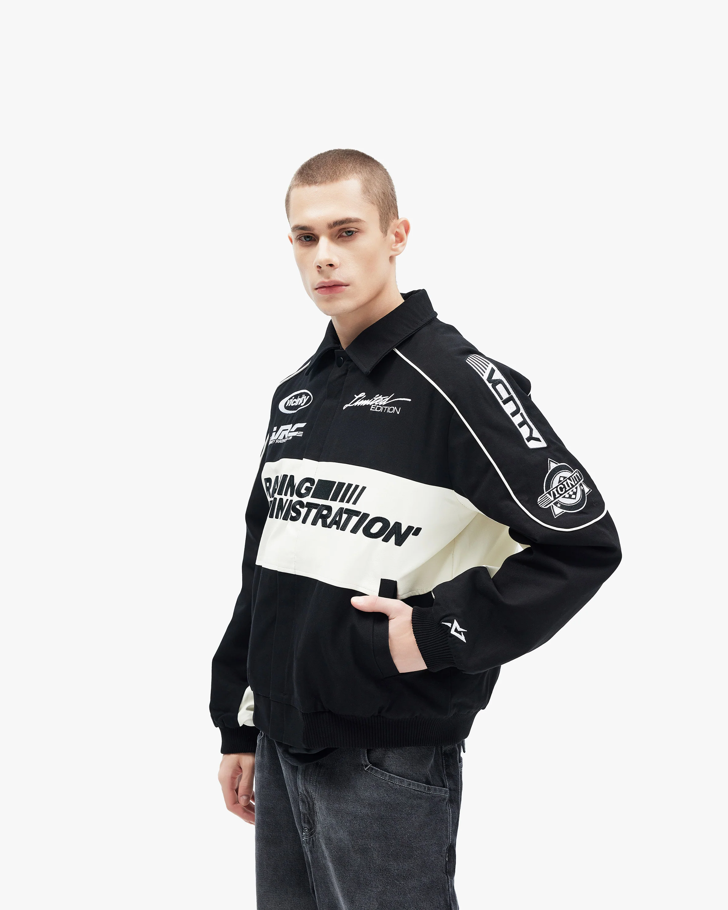 RACING JACKET BLACK - Image 15
