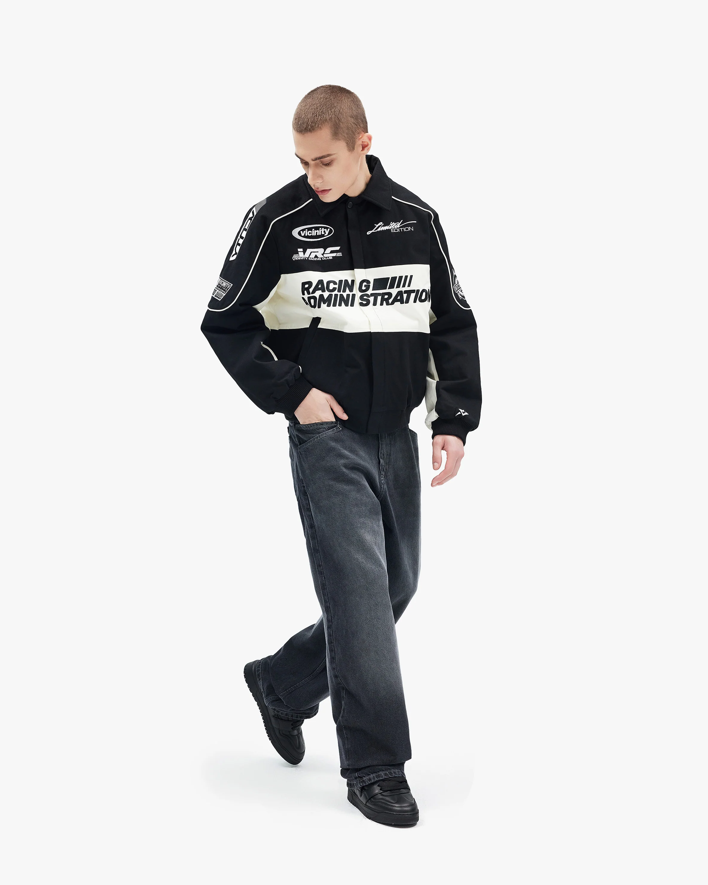 RACING JACKET BLACK - Image 18