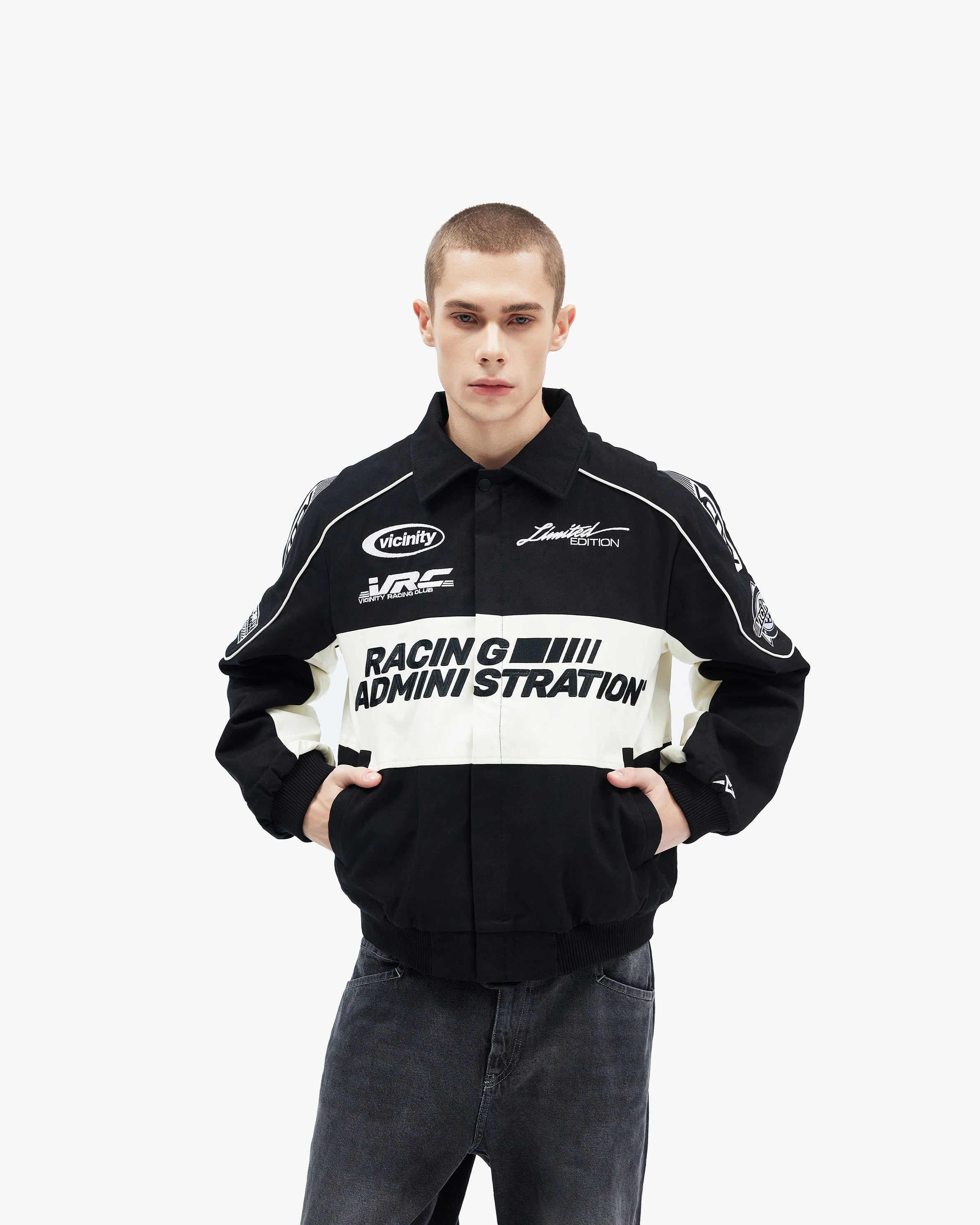 RACING JACKET BLACK - Image 8