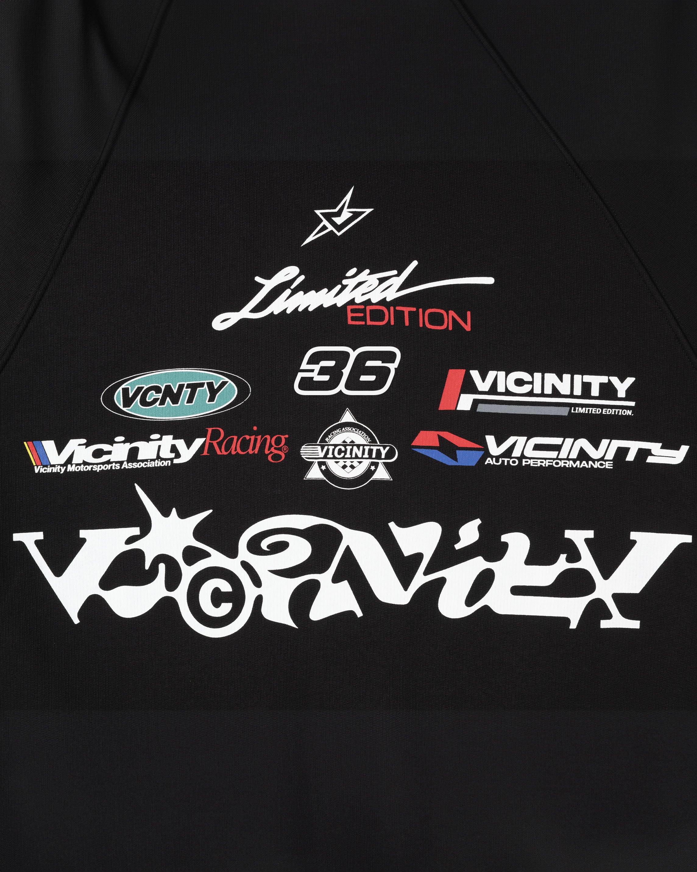 RACING LOGOS HOODIE BLACK - Image 8