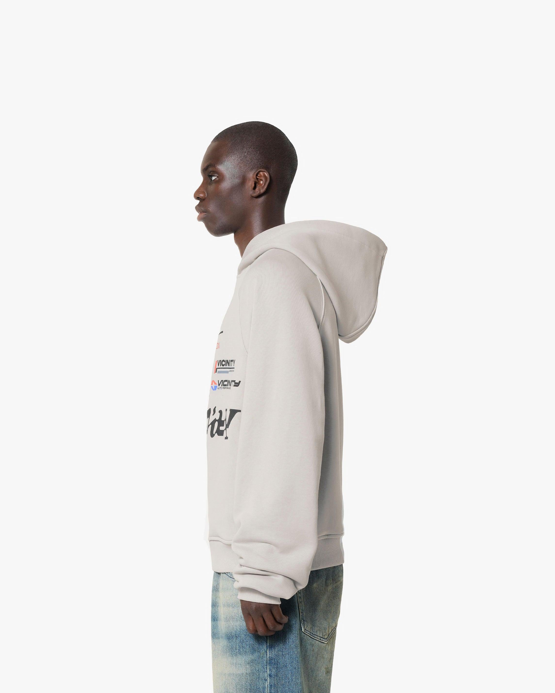 RACING LOGOS HOODIE GREY - Image 6