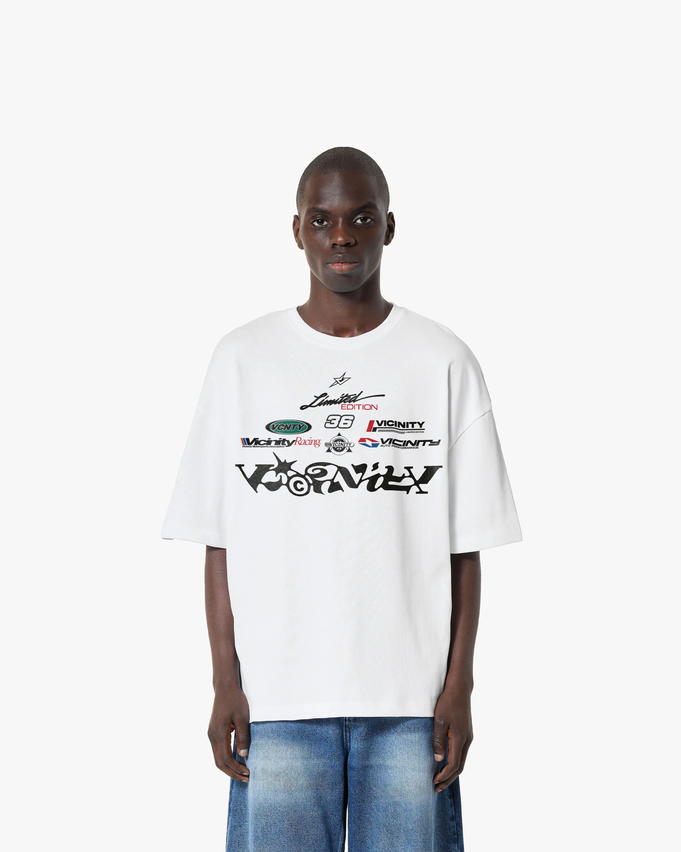 RACING LOGOS TEE WHITE - Image 3
