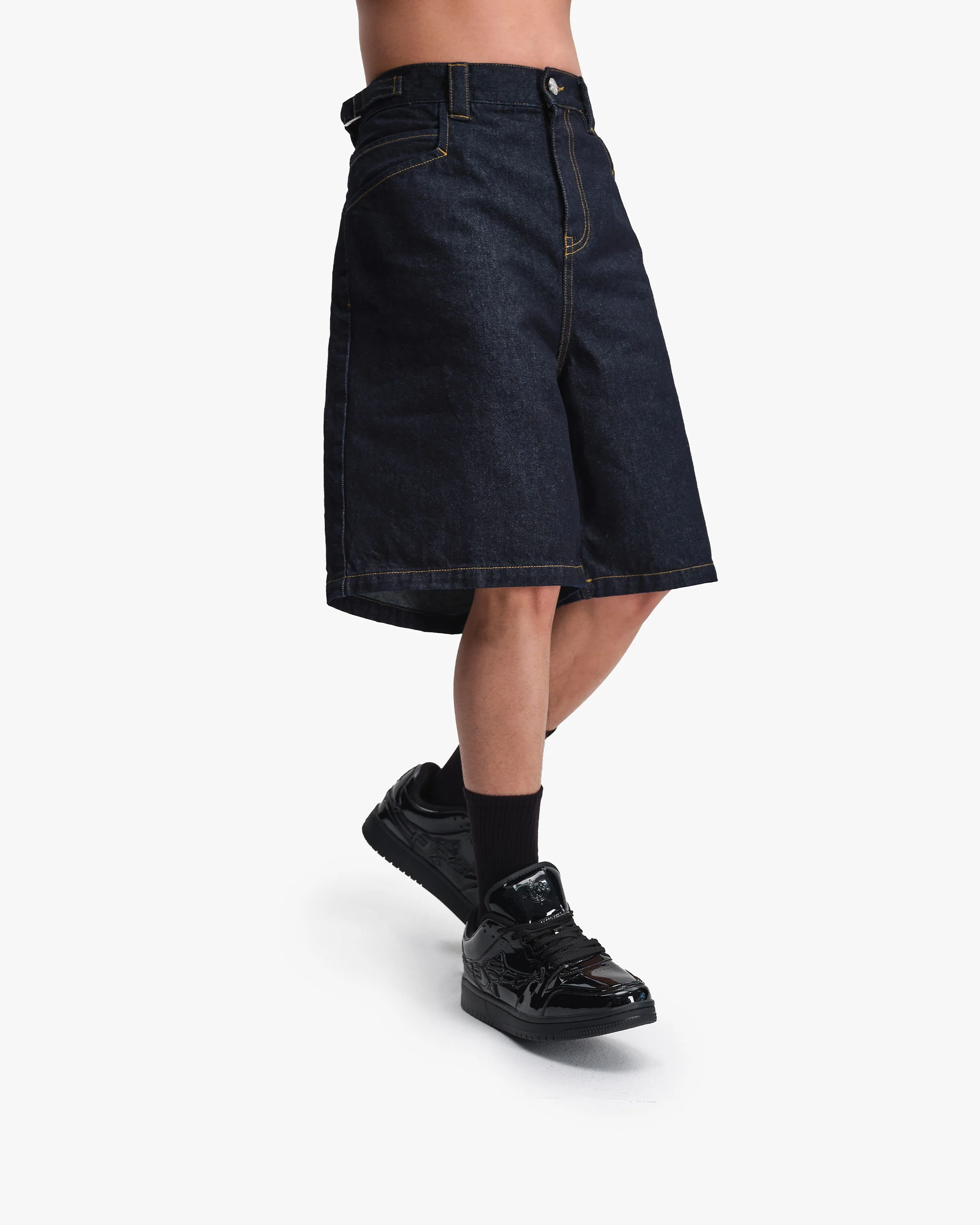 RAW DENIM JORTS - Image 8