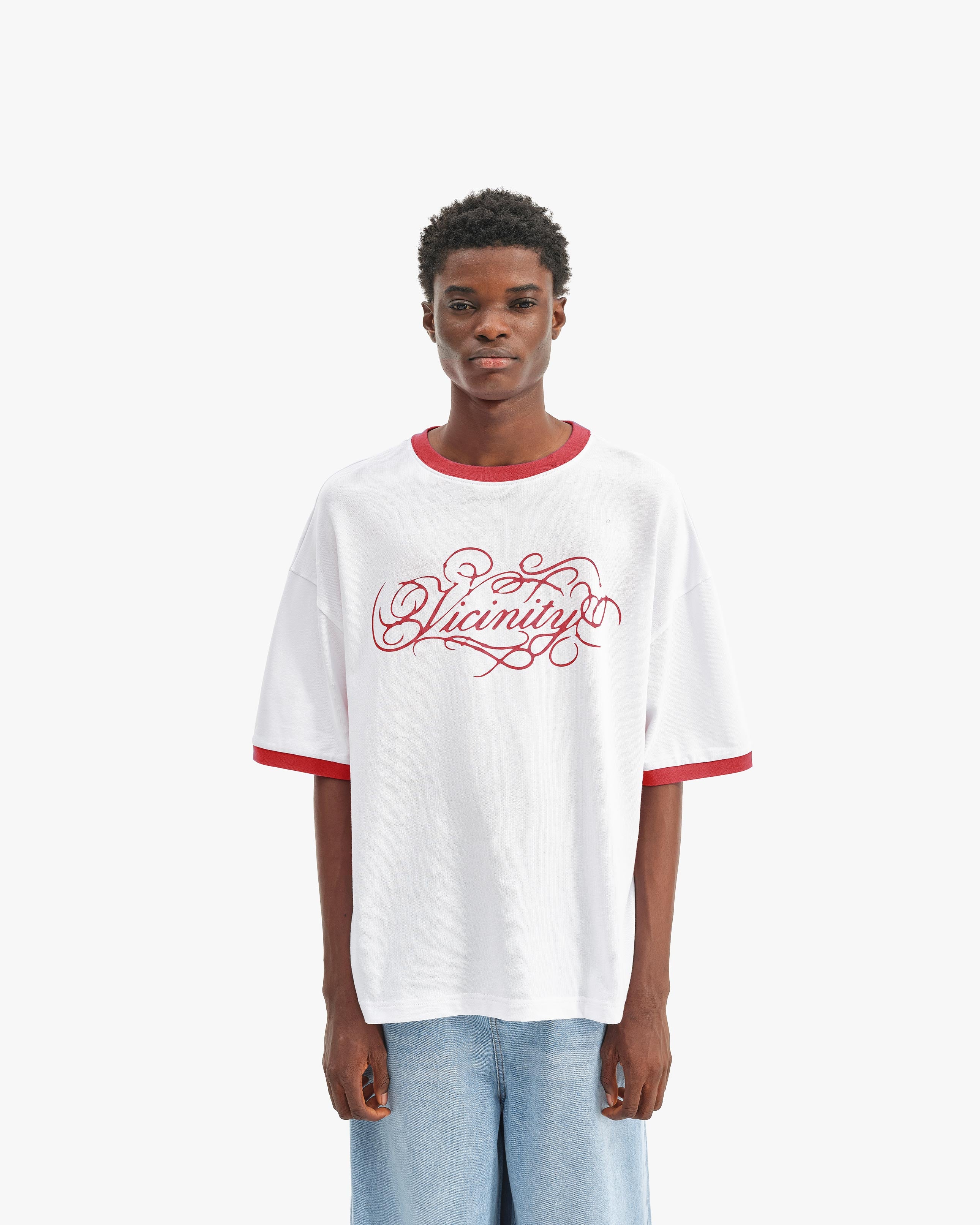 SIGNATURE TEE WHITE/RED - Image 3