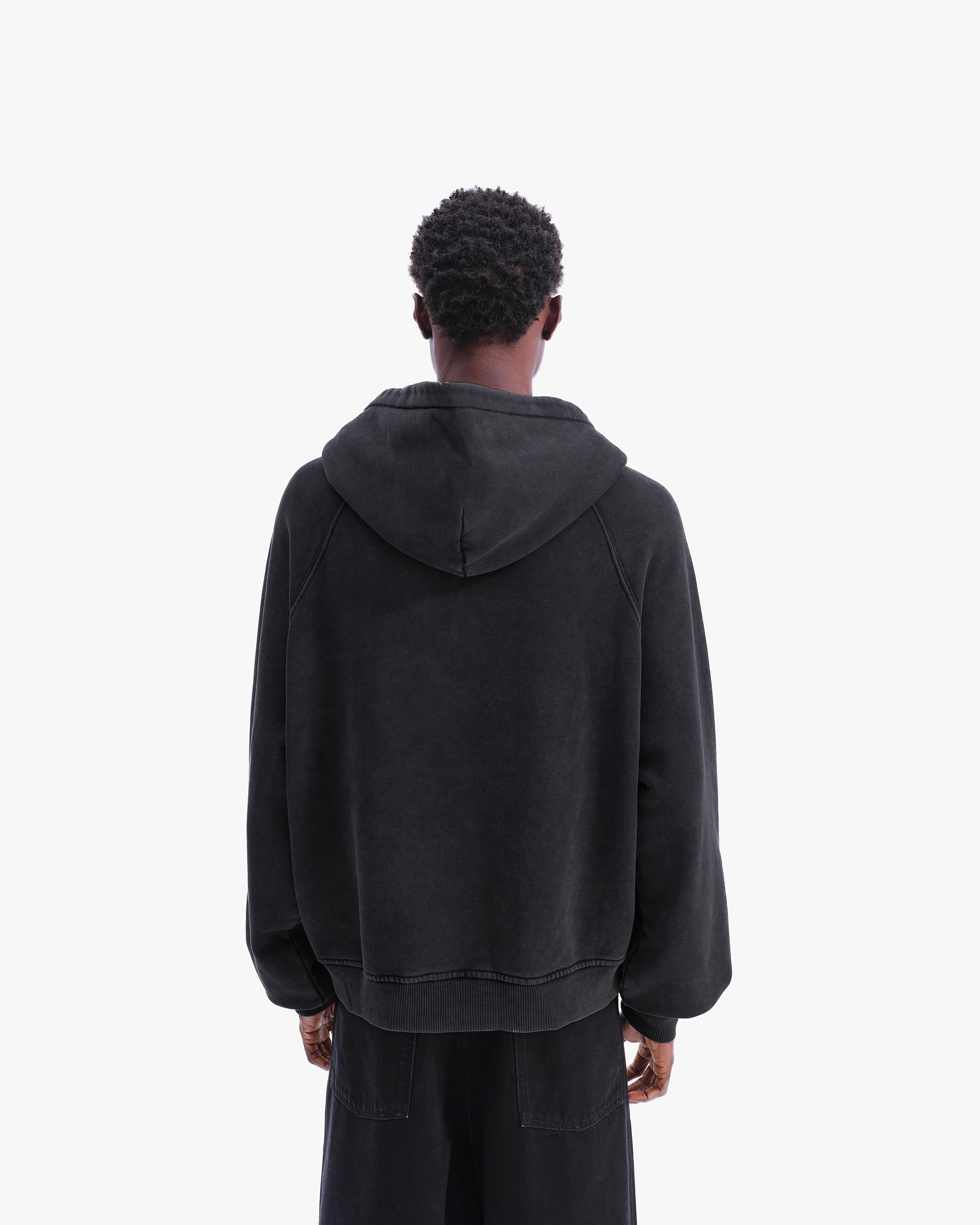SIGNATURE ZIP HOODIE VINTAGE BLACK - Image 6