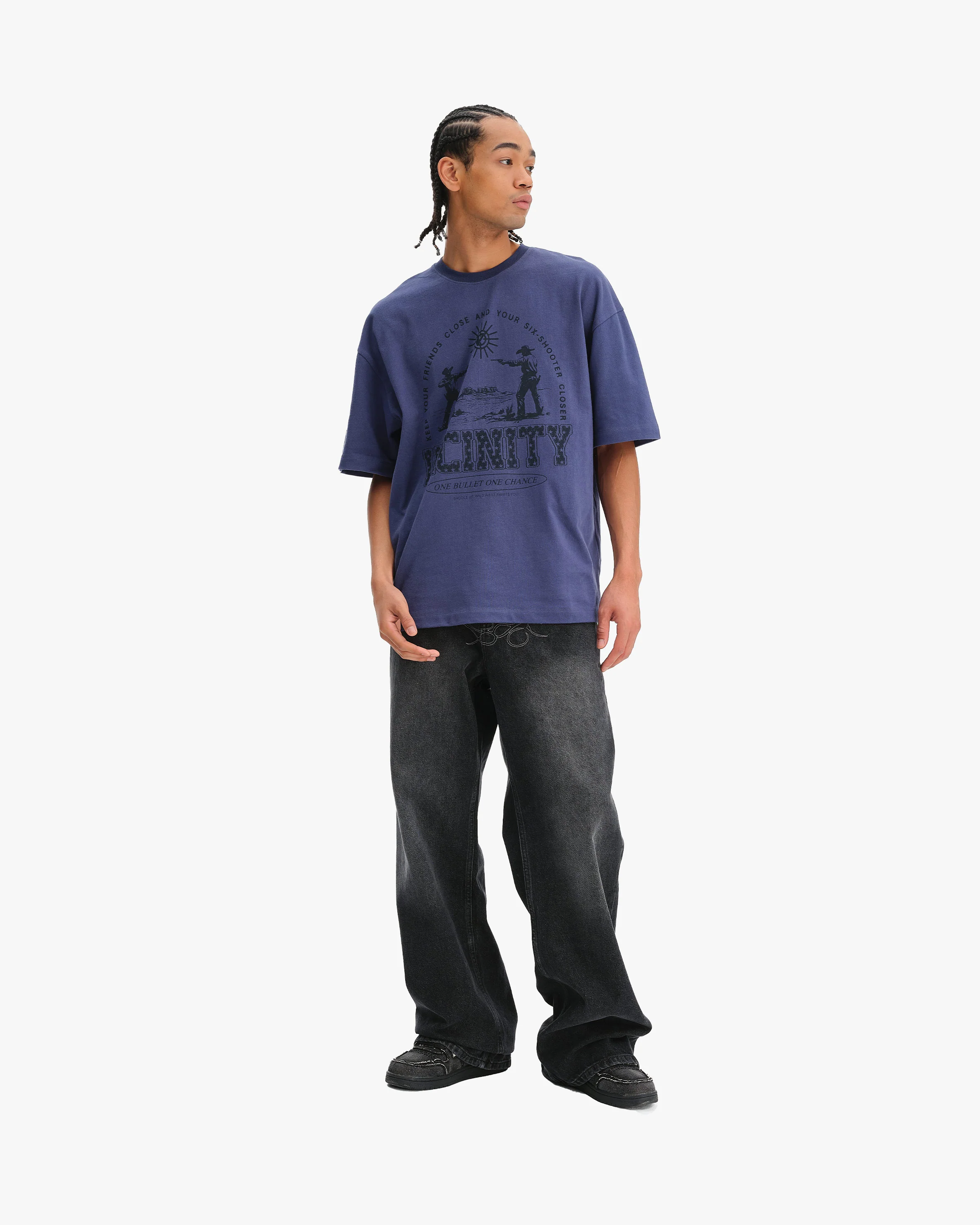 SIX SHOOTER DUEL TEE NAVY - Image 8