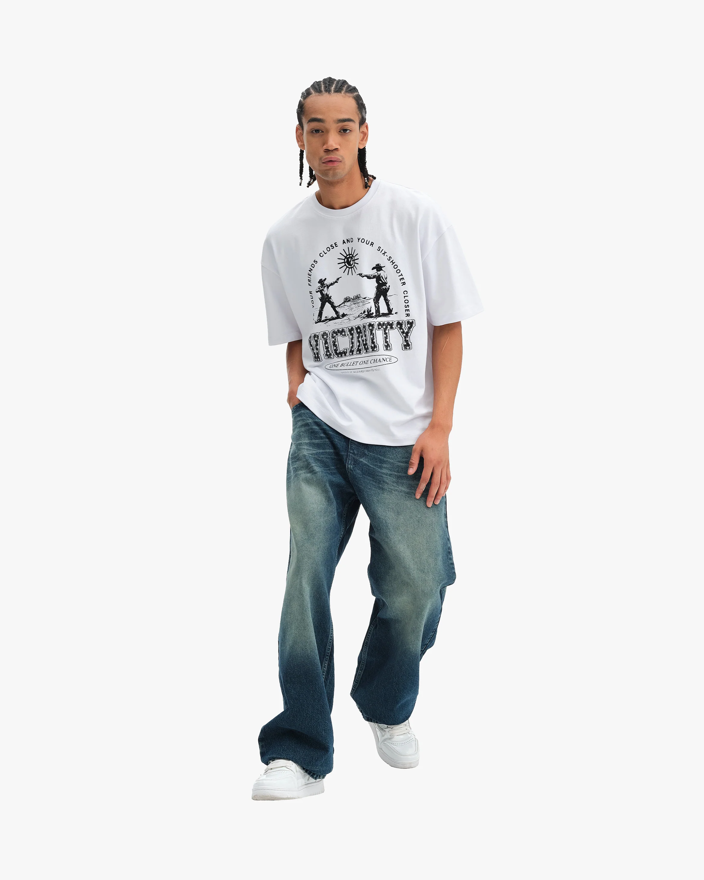 SIX SHOOTER DUEL TEE WHITE - Image 8