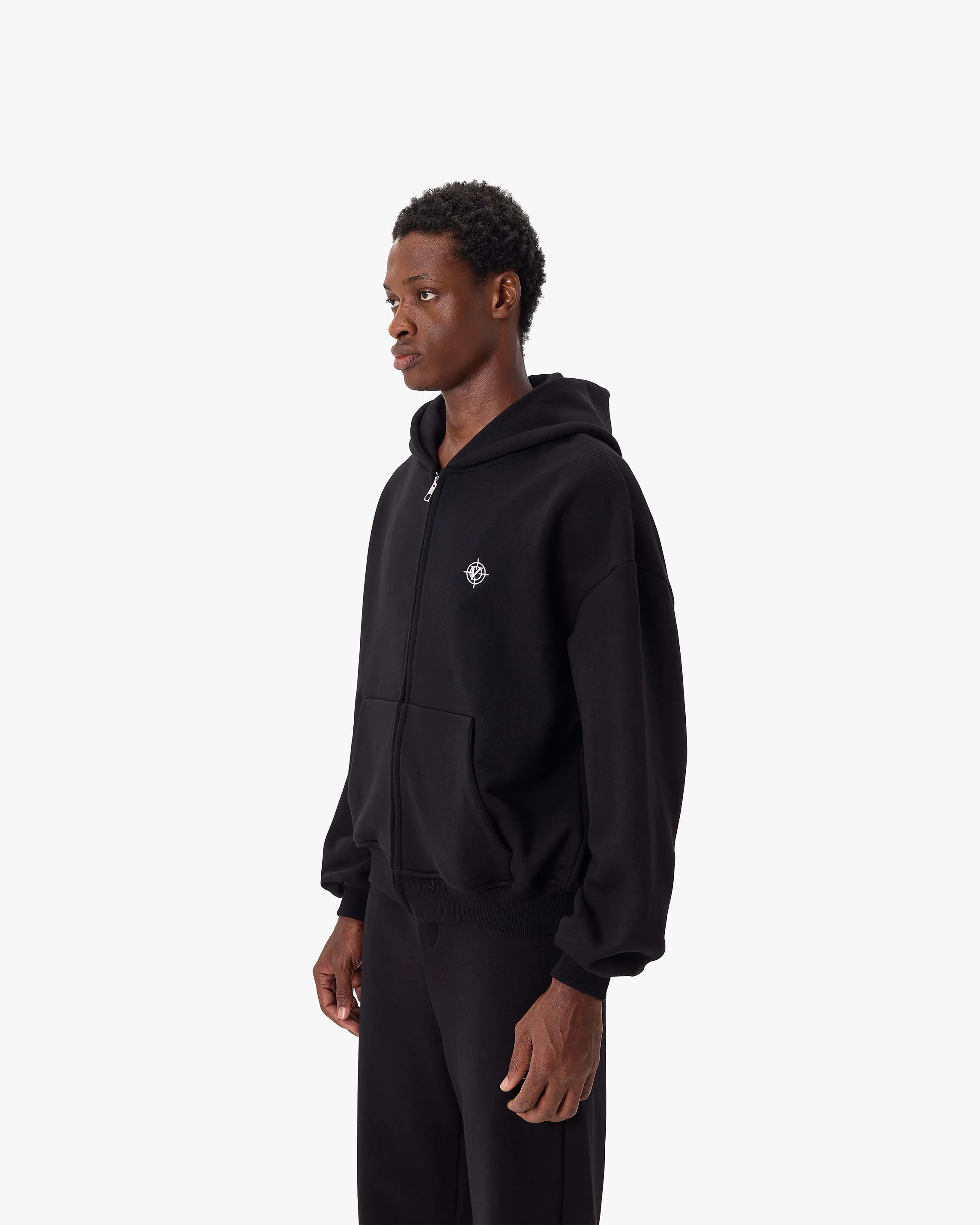 SOFTS ZIP-HOODIE BLACK - Image 4