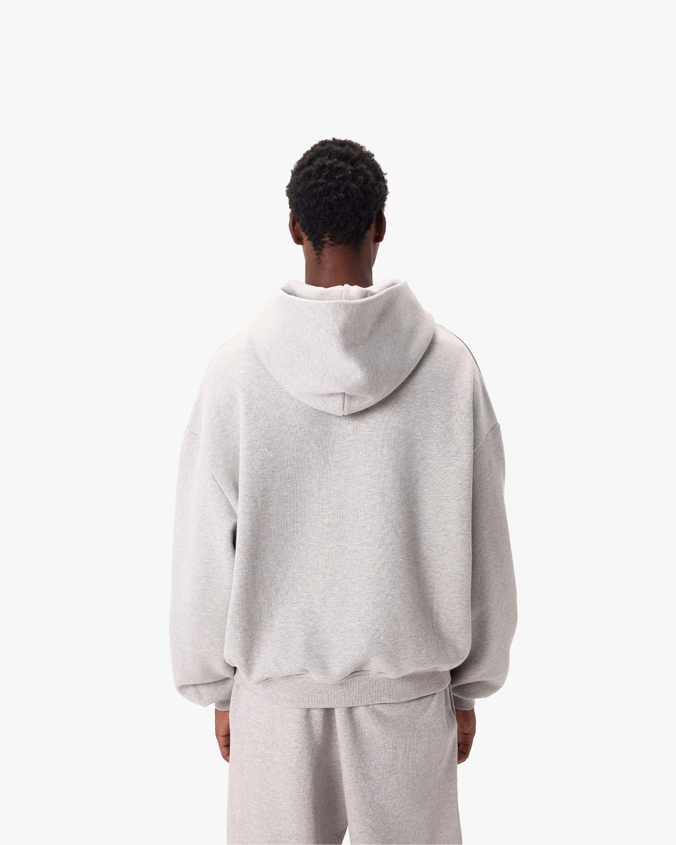 SOFTS ZIP-HOODIE GREY MELANGE - Image 6