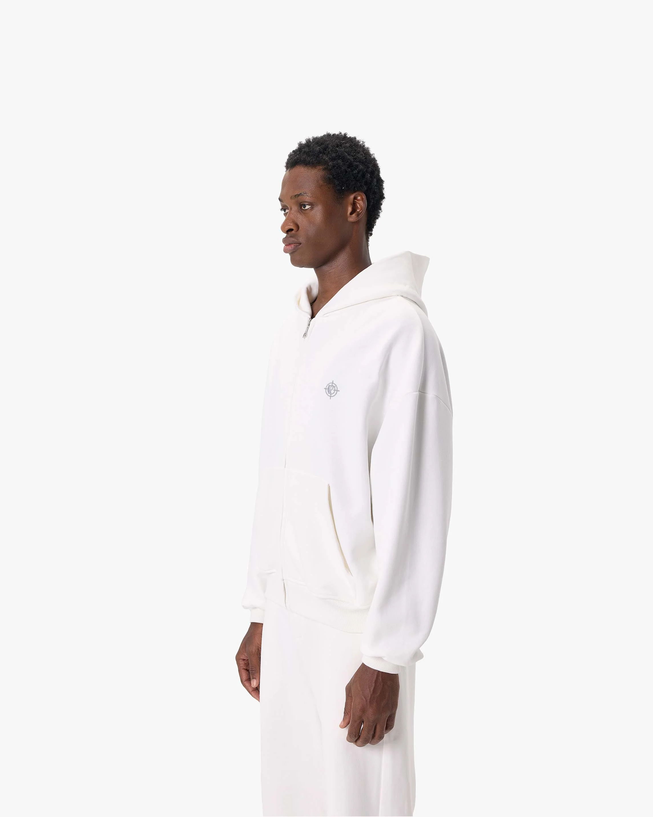 SOFTS ZIP-HOODIE WHITE - Image 4