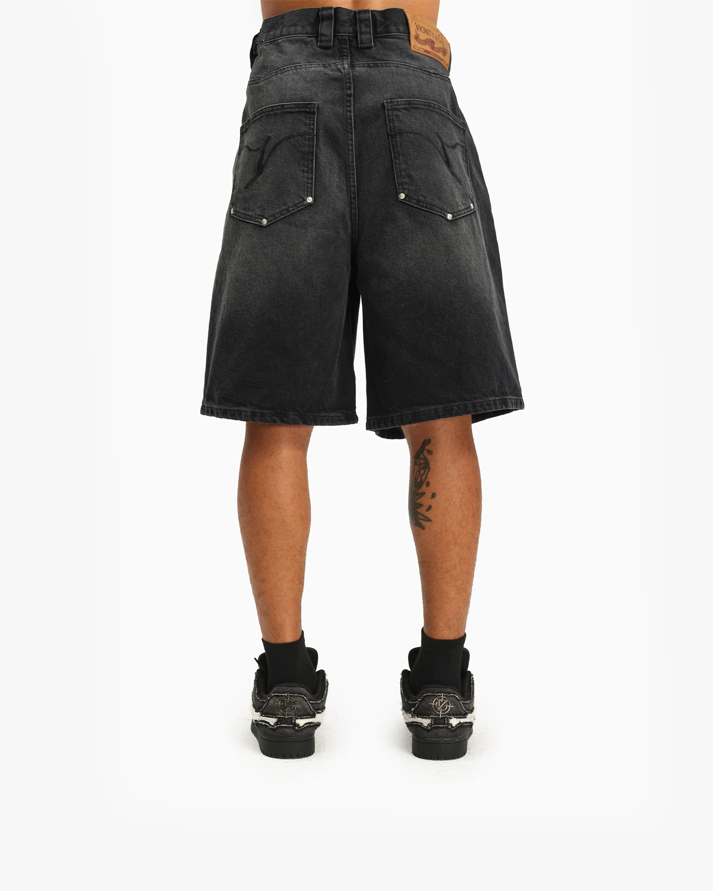 WILD SOUTH DENIM JORTS COAL - Image 6