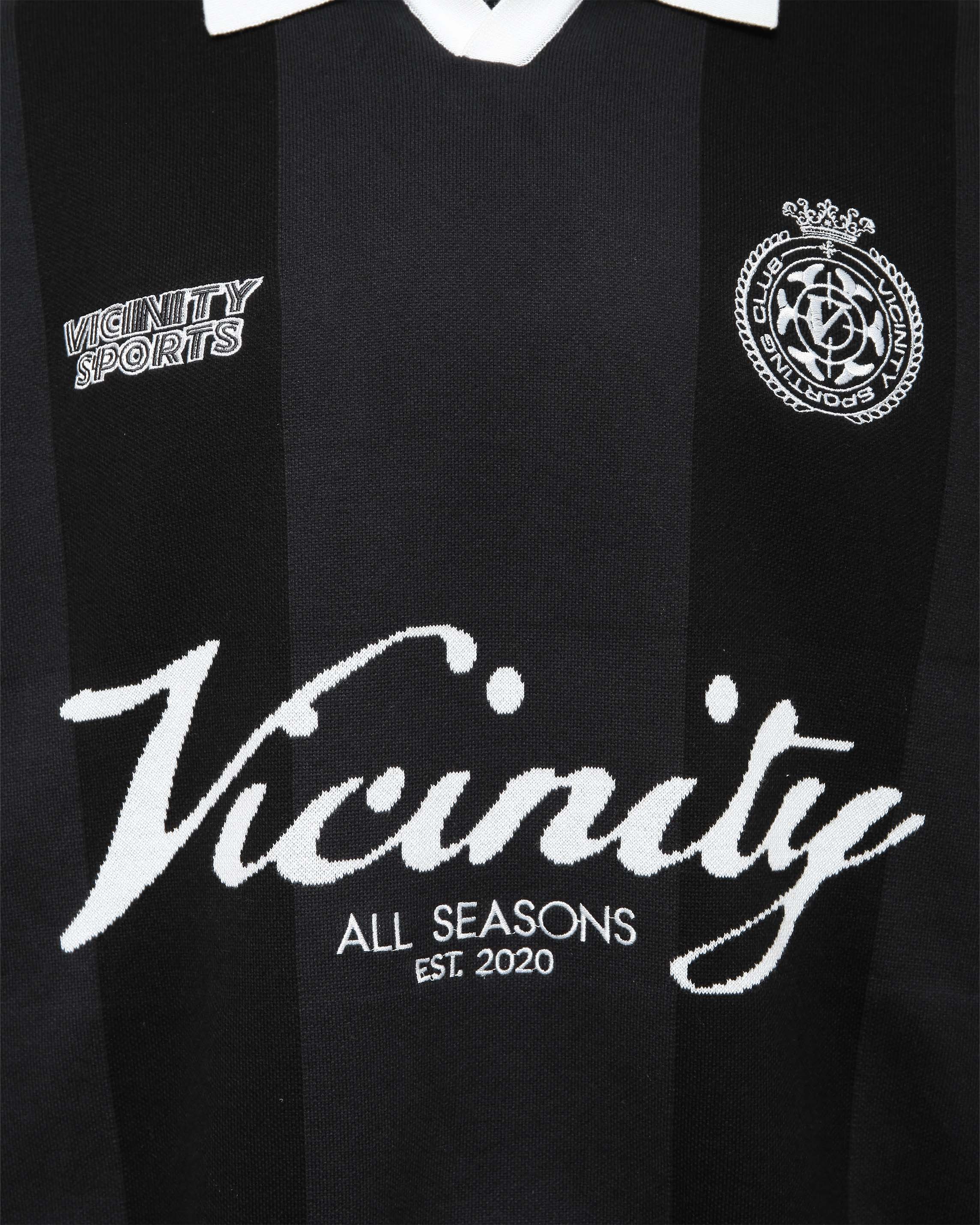 SPORTS TEAM JERSEY KNIT BLACK - Image 5