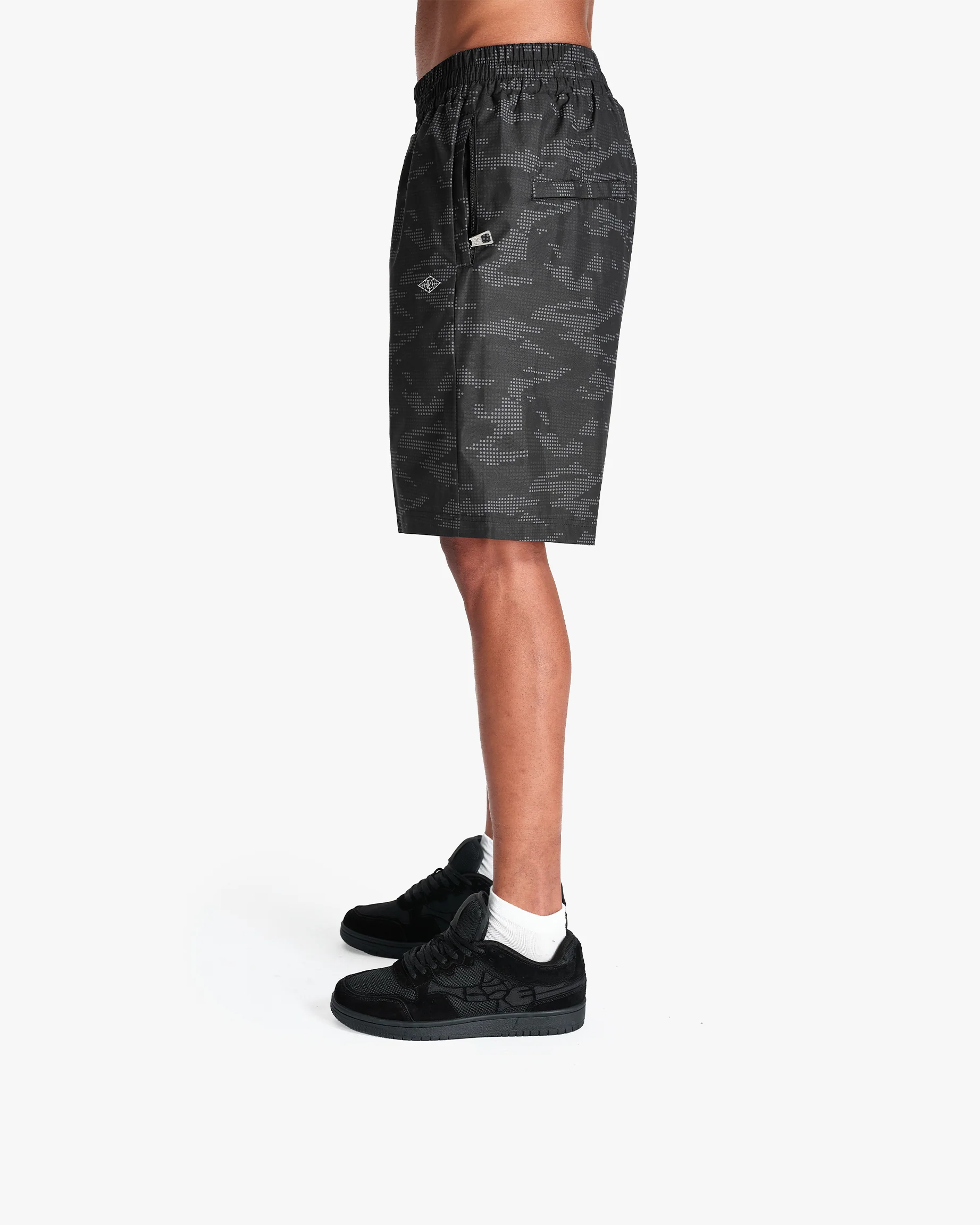TRACK SHORTS DOTTED CAMO BLACK - Image 5