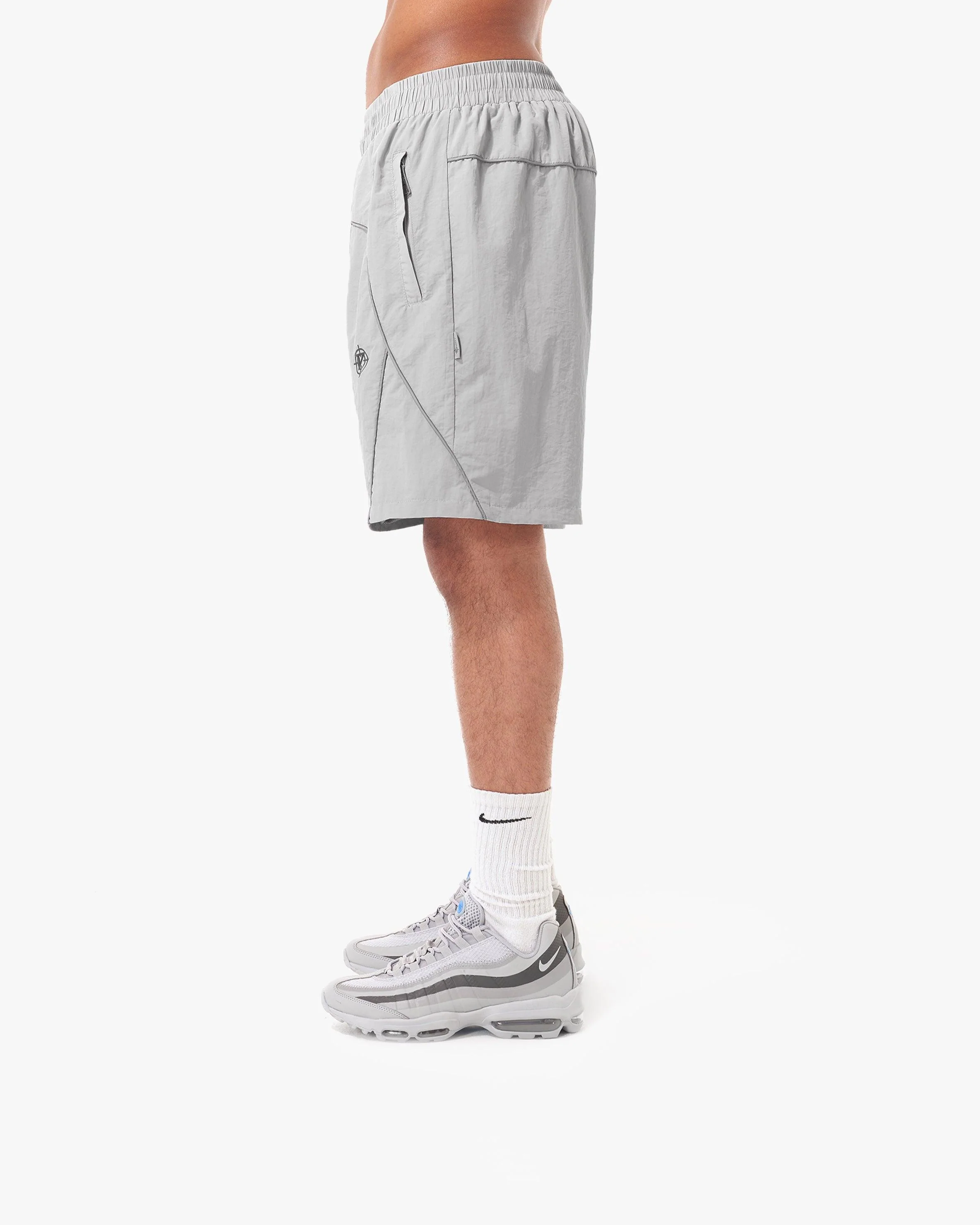 TRACK SHORTS GREY - Image 4