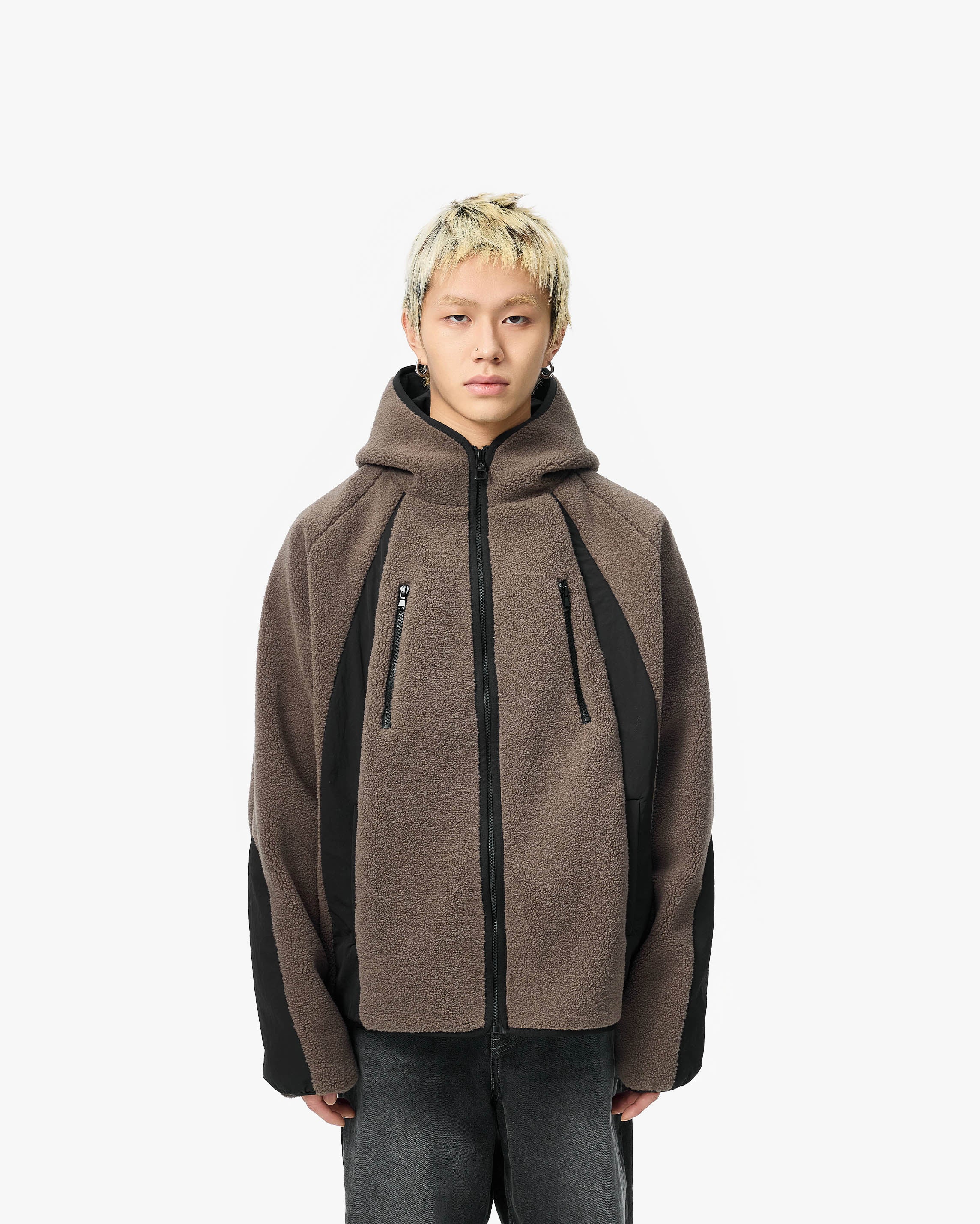 TRAIL FLEECE JACKET BROWN - Image 2