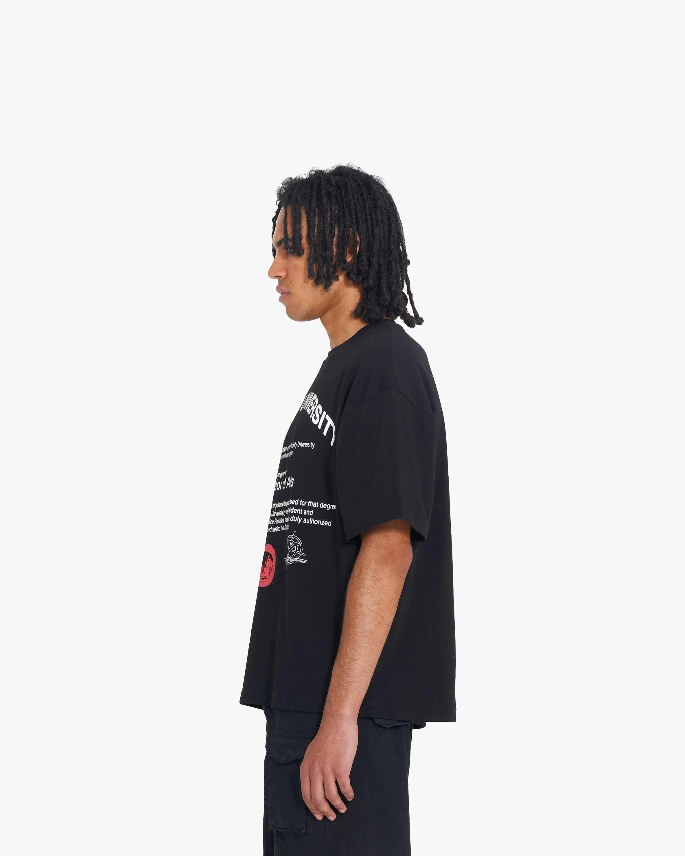 UNIVERSITY TEE BLACK - Image 4