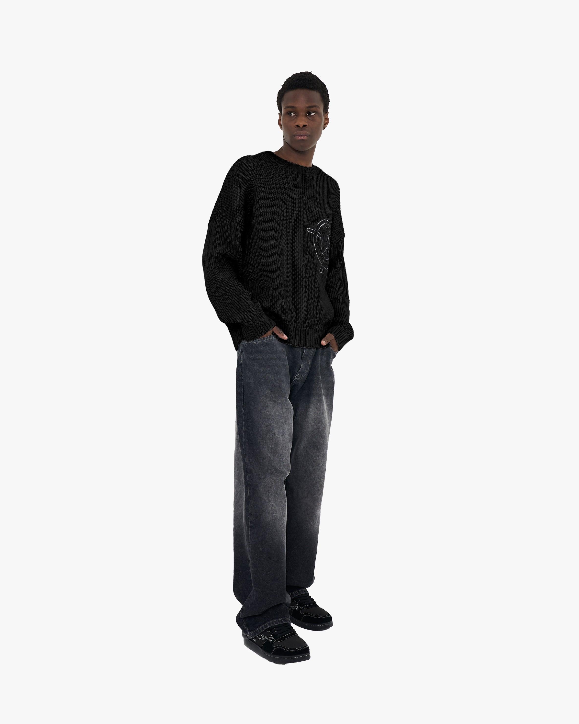 V-LOGO KNITWEAR BLACK - Image 7