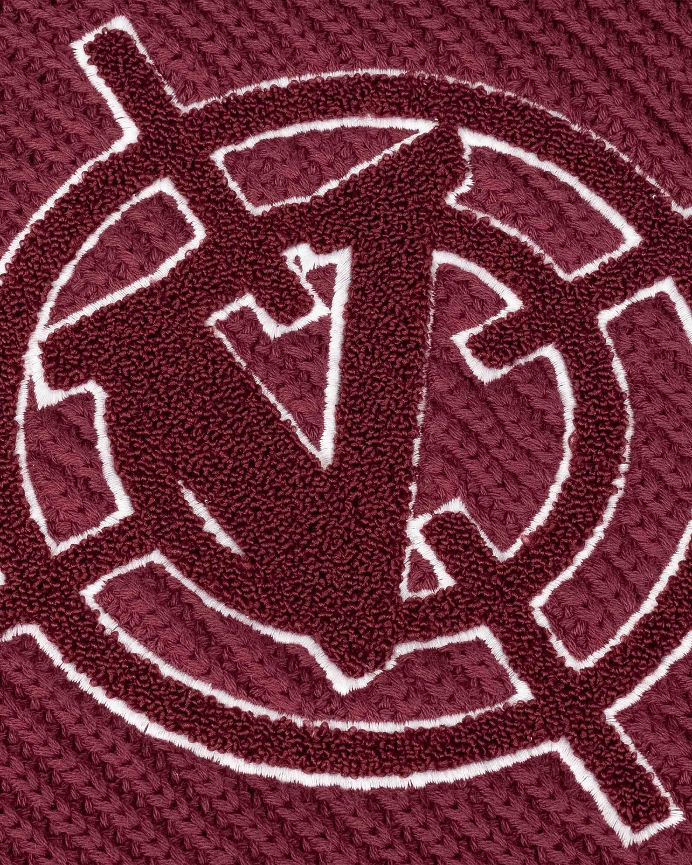 V-LOGO KNITWEAR DARK CHERRY - Image 8