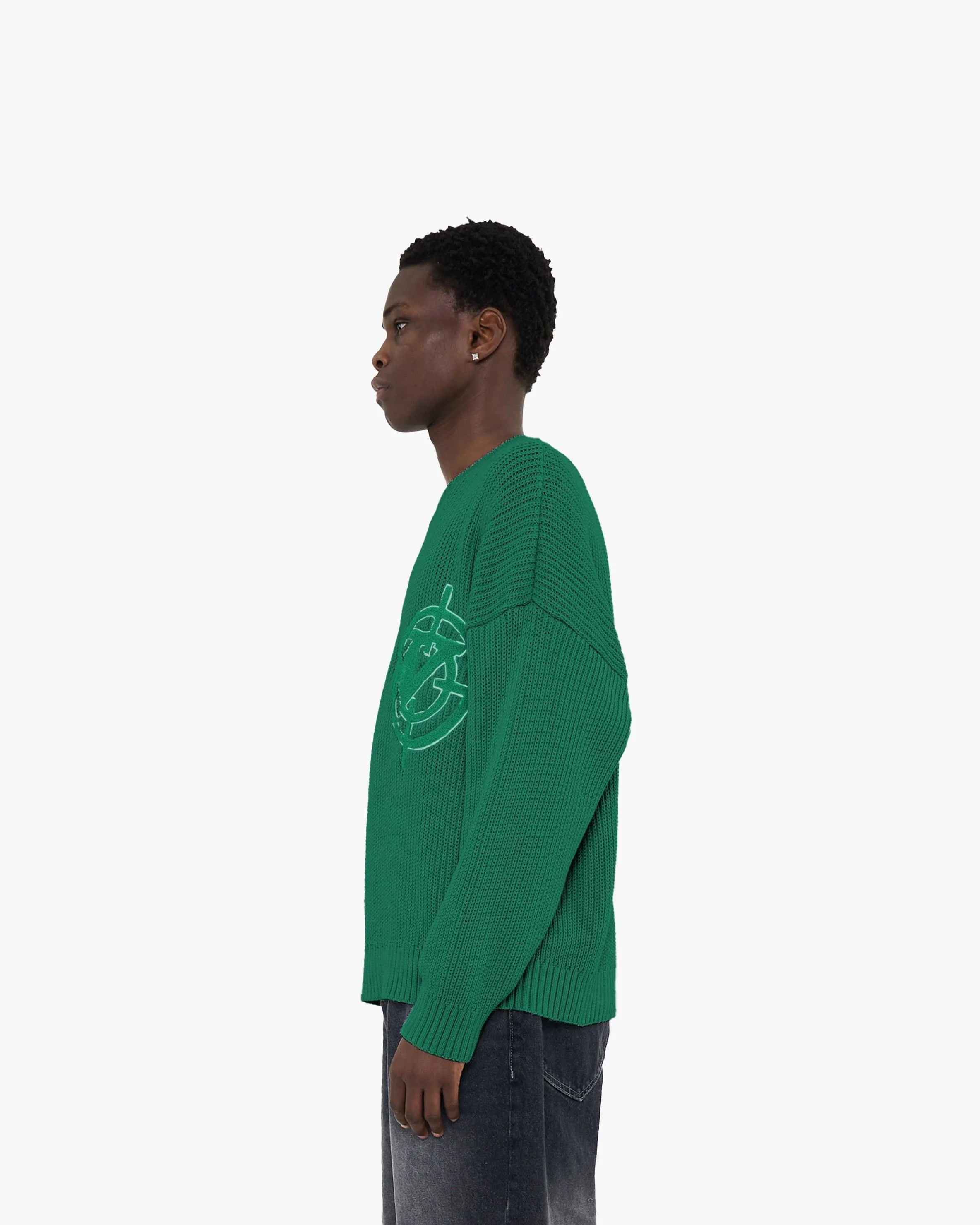 V-LOGO KNITWEAR GREEN - Image 5