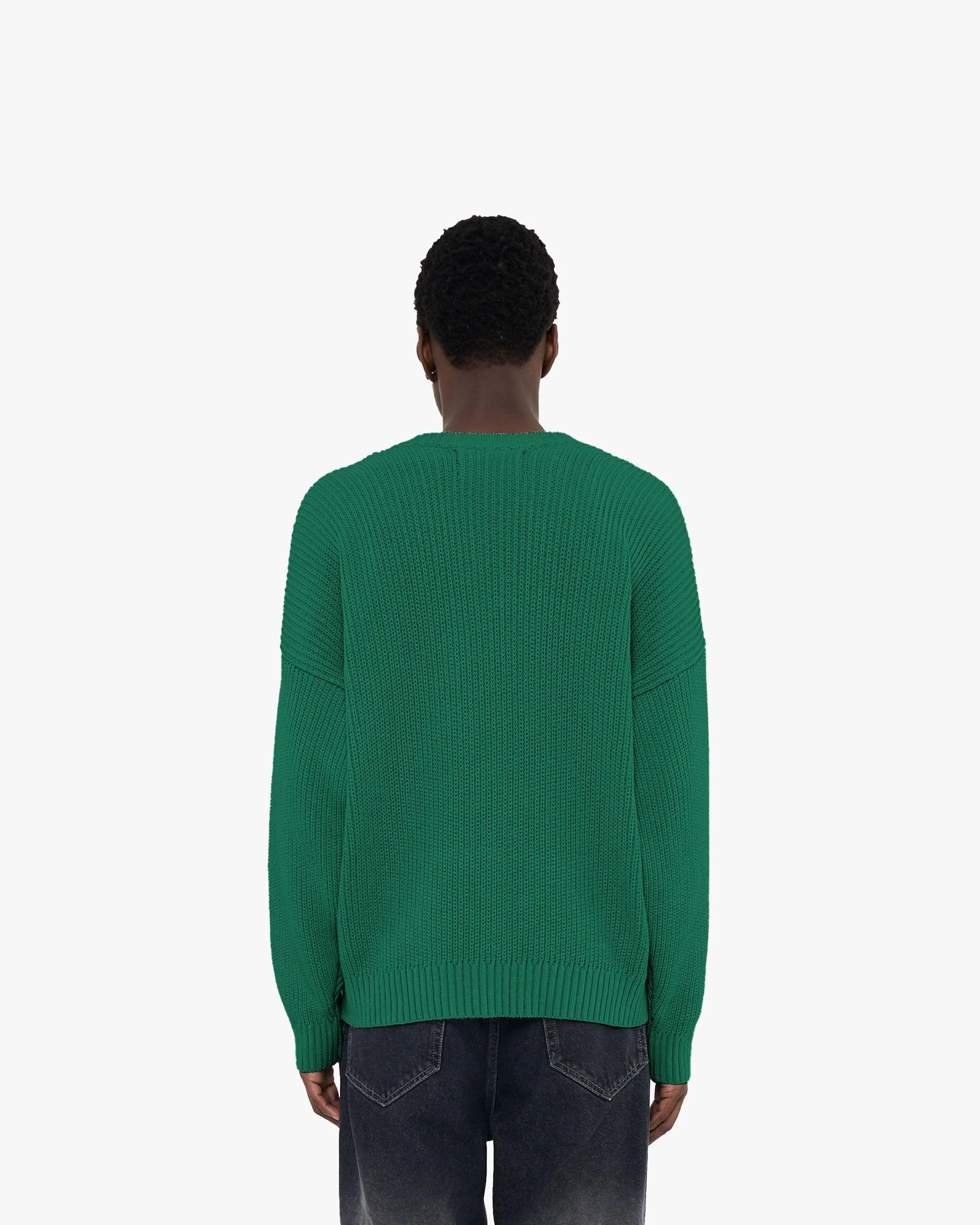 V-LOGO KNITWEAR GREEN - Image 6
