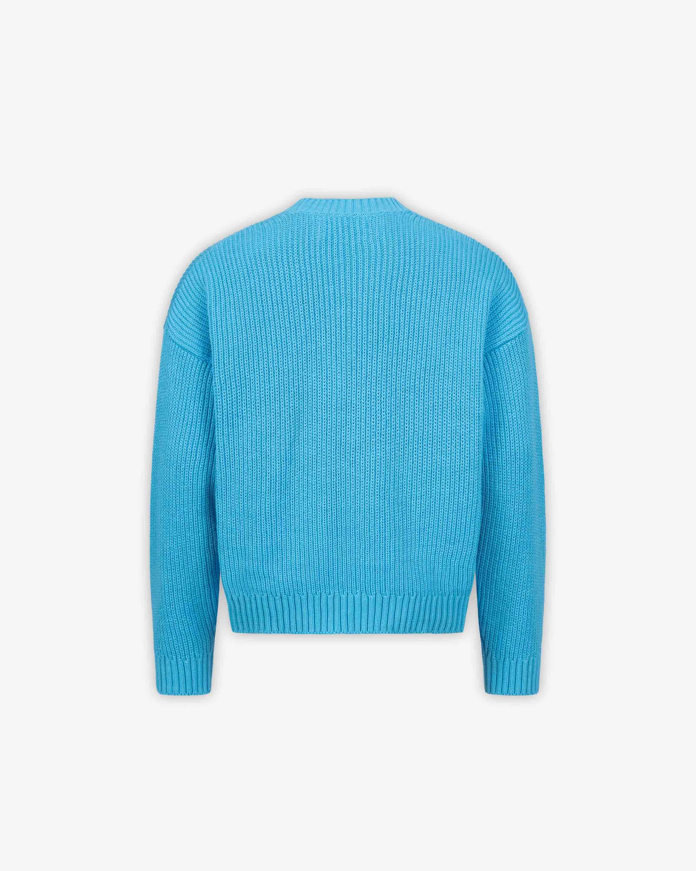 V-LOGO KNITWEAR SKY BLUE - Image 3